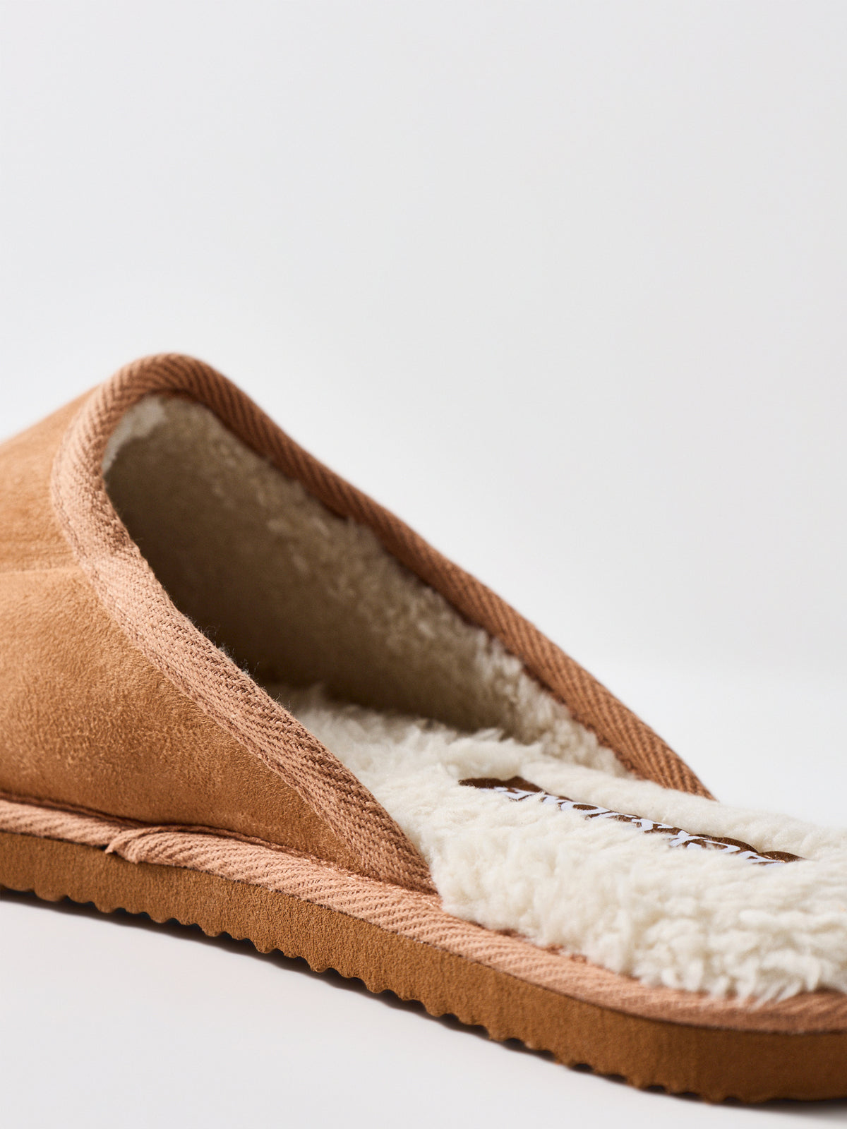 Dudely Microfibre Slippers - Almond