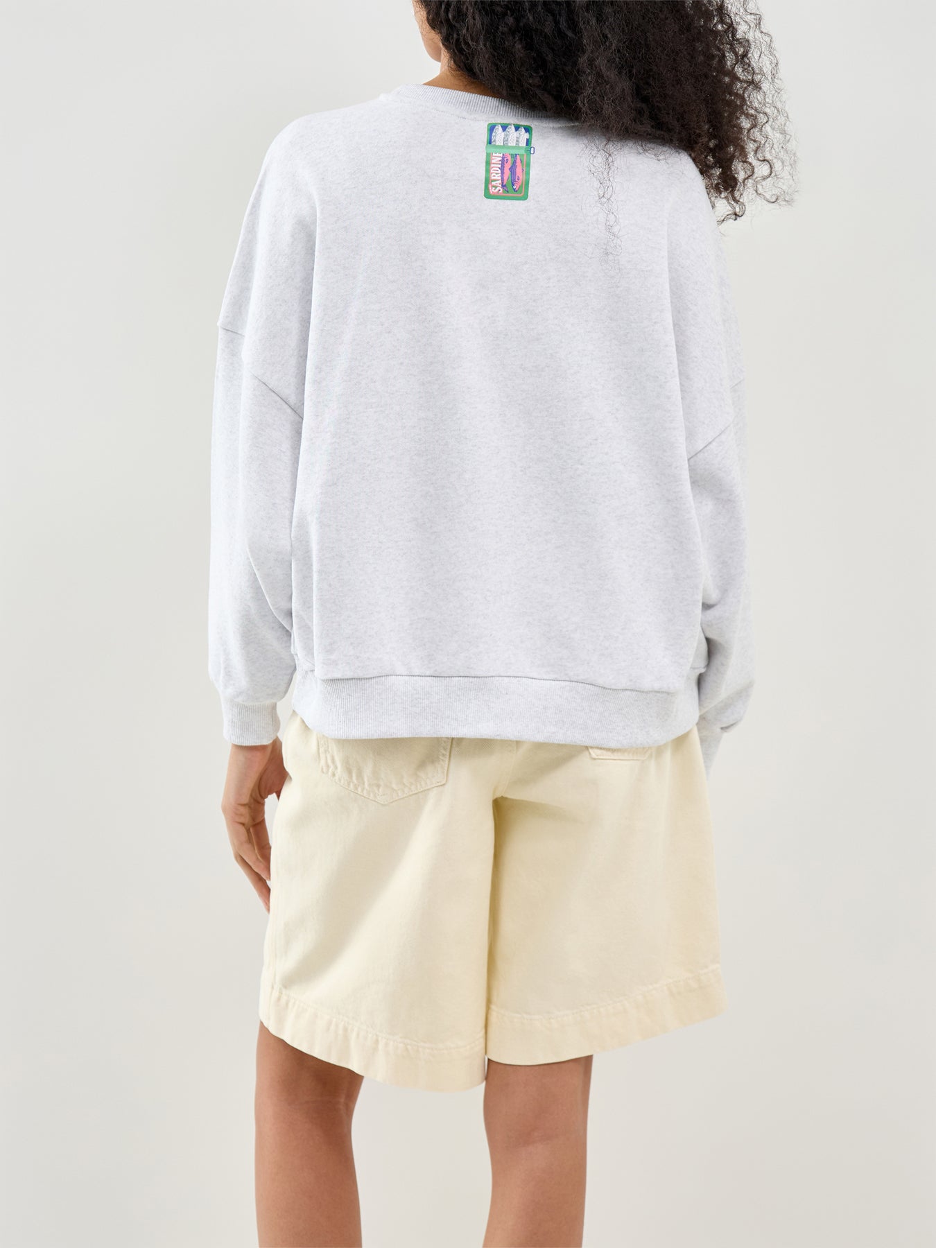 Deborah Crew Neck Sweatshirt Grey