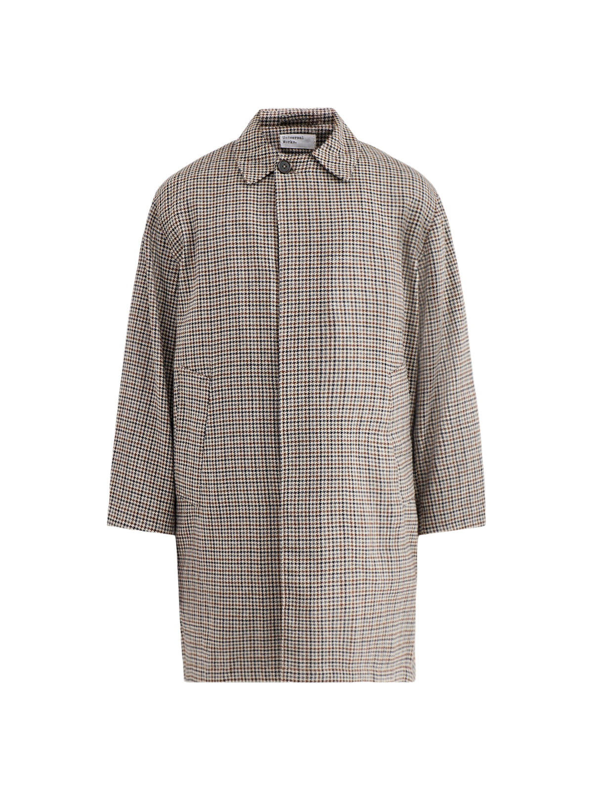 Wool Blend Lester Dogtooth Stan Coat