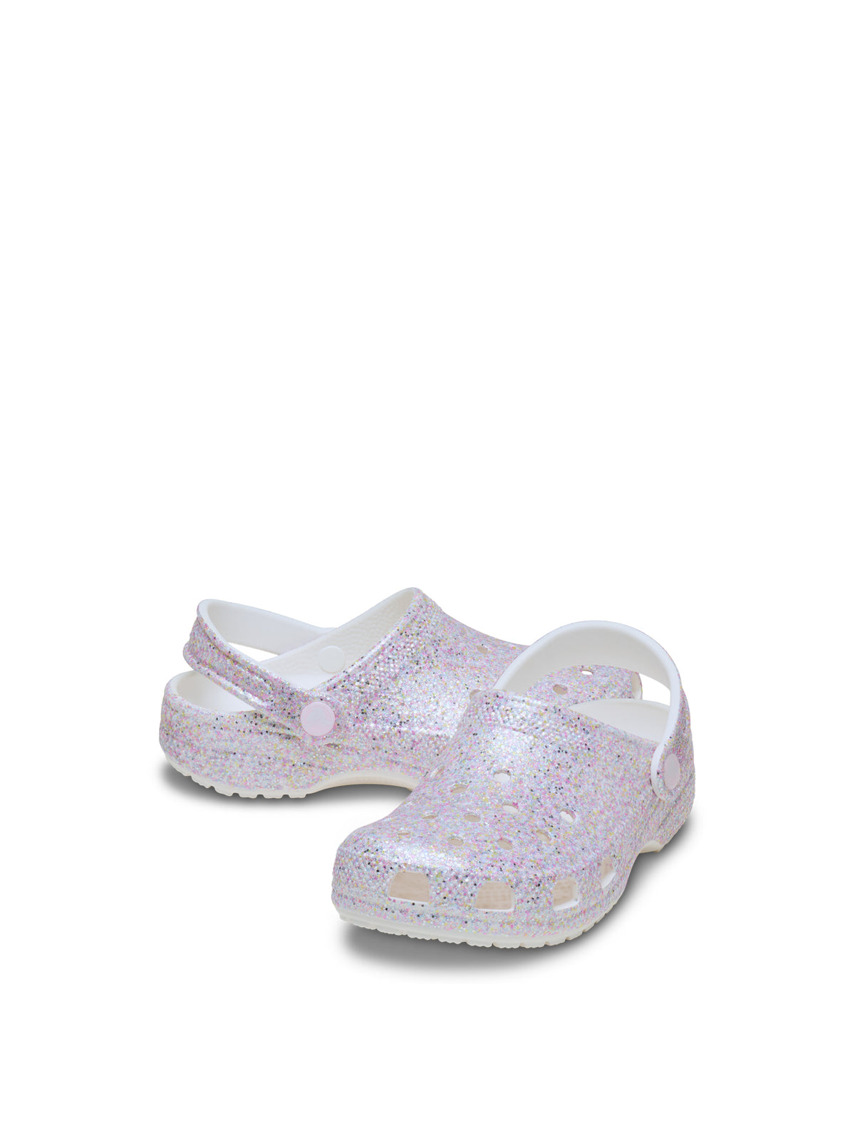 Kids' Fantasy Glitter Clogs White