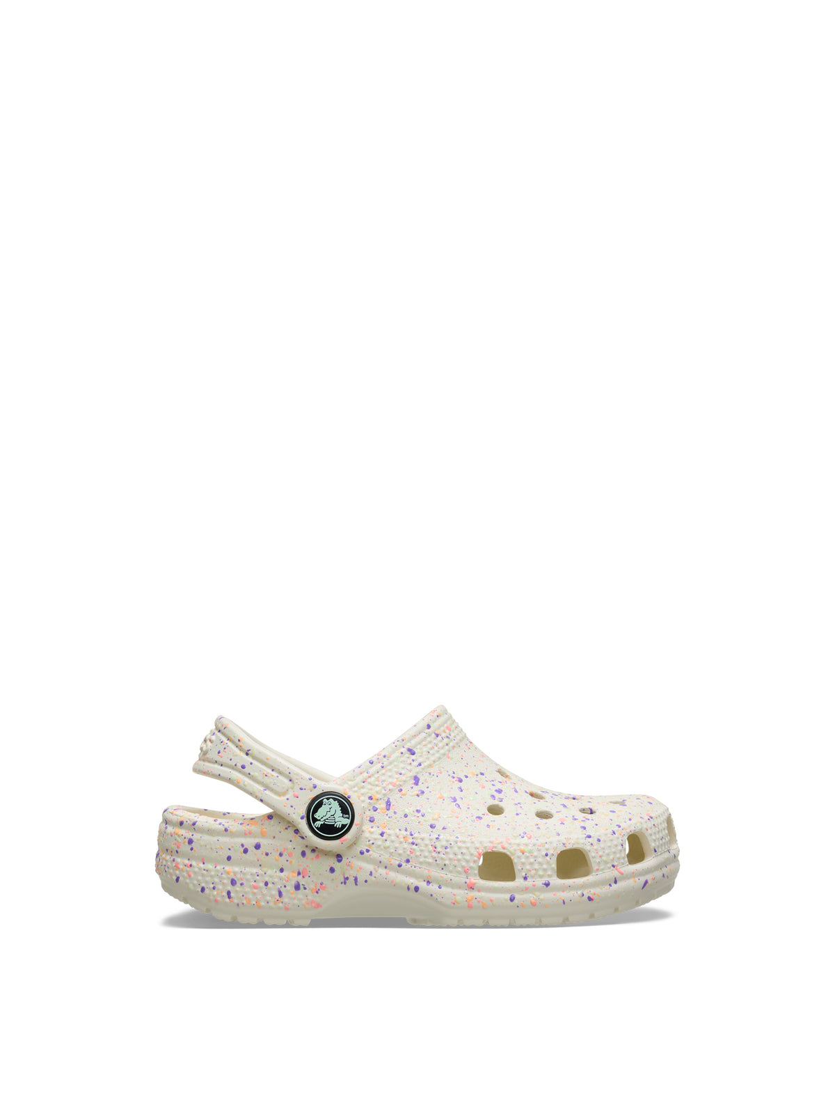 Kids' Glow Paint Splatter Clogs White