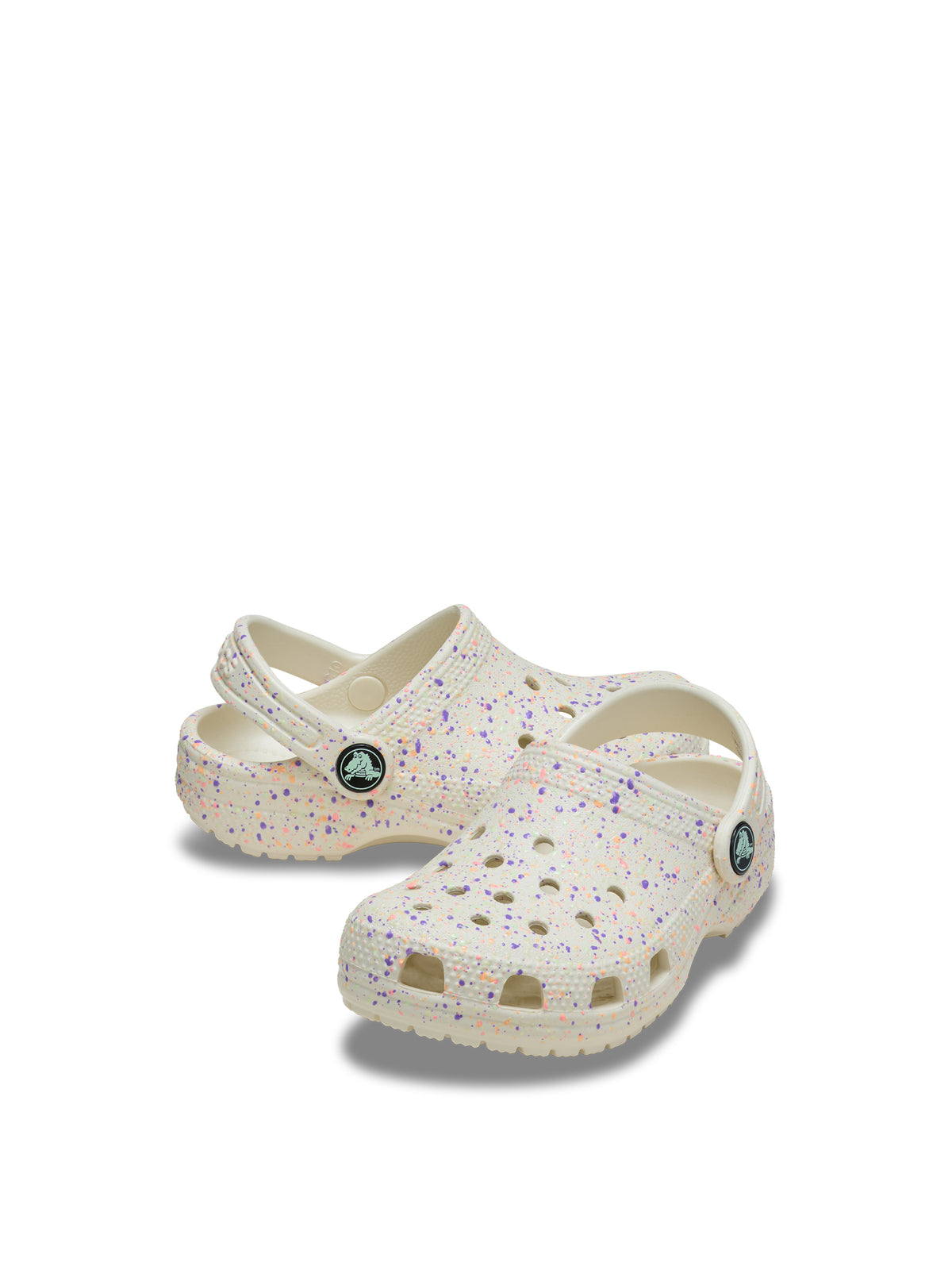Kids' Glow Paint Splatter Clogs White