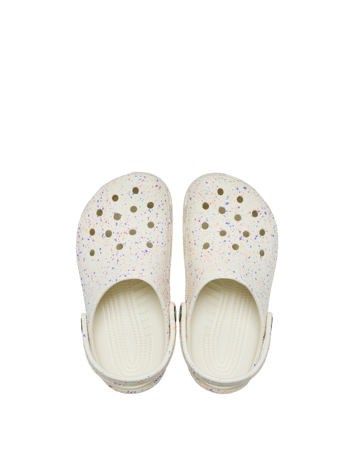 Kids' Glow Paint Splatter Clogs White
