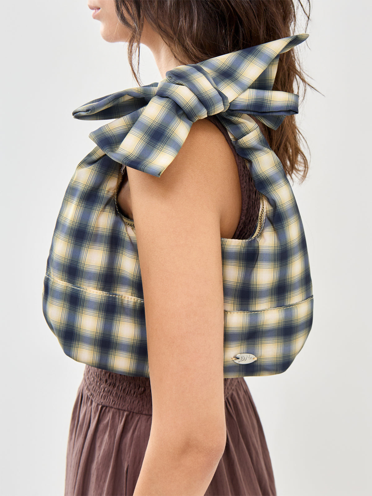 Roo Check Tie Bag Multi