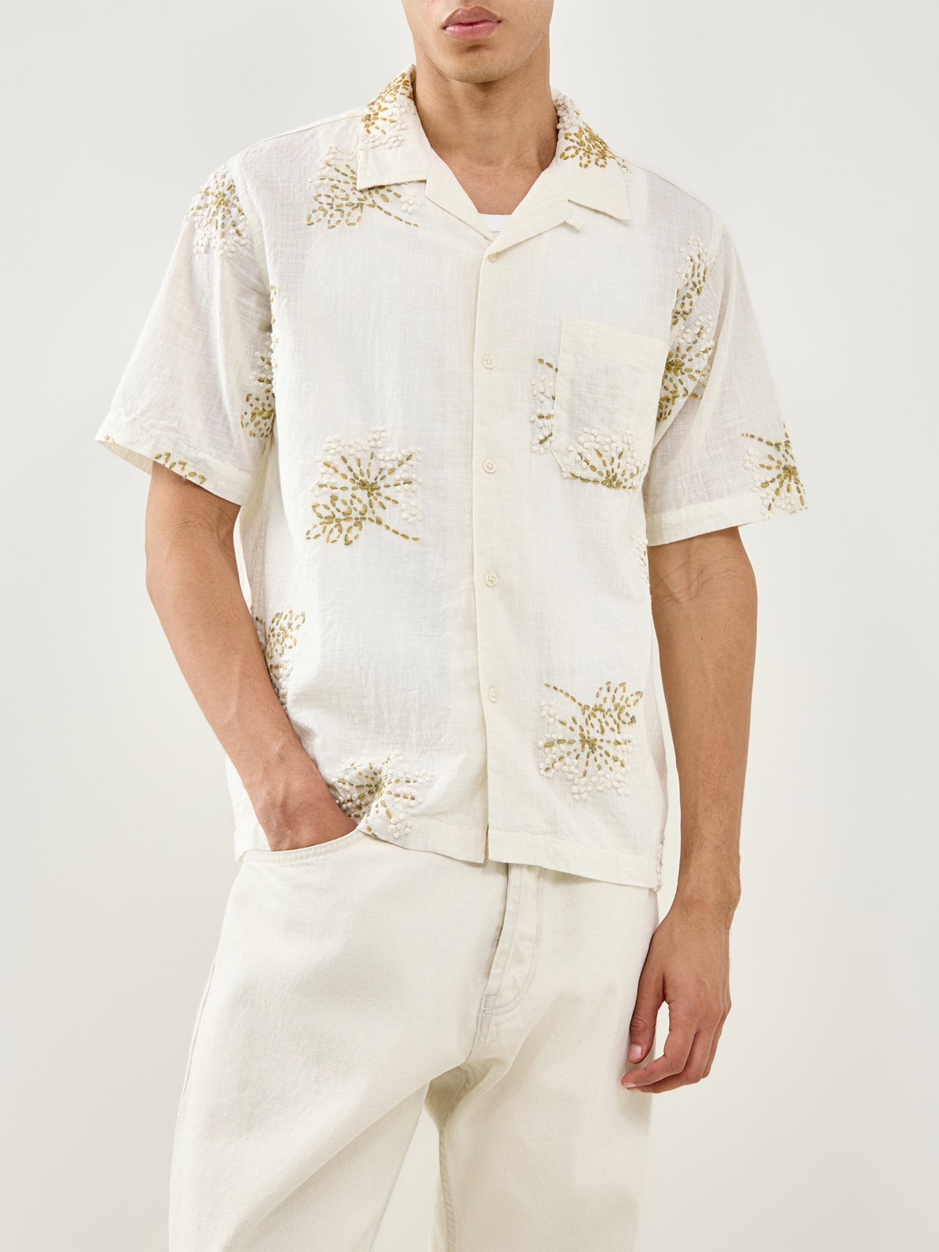 Road Short Sleeve Shirt Ecru