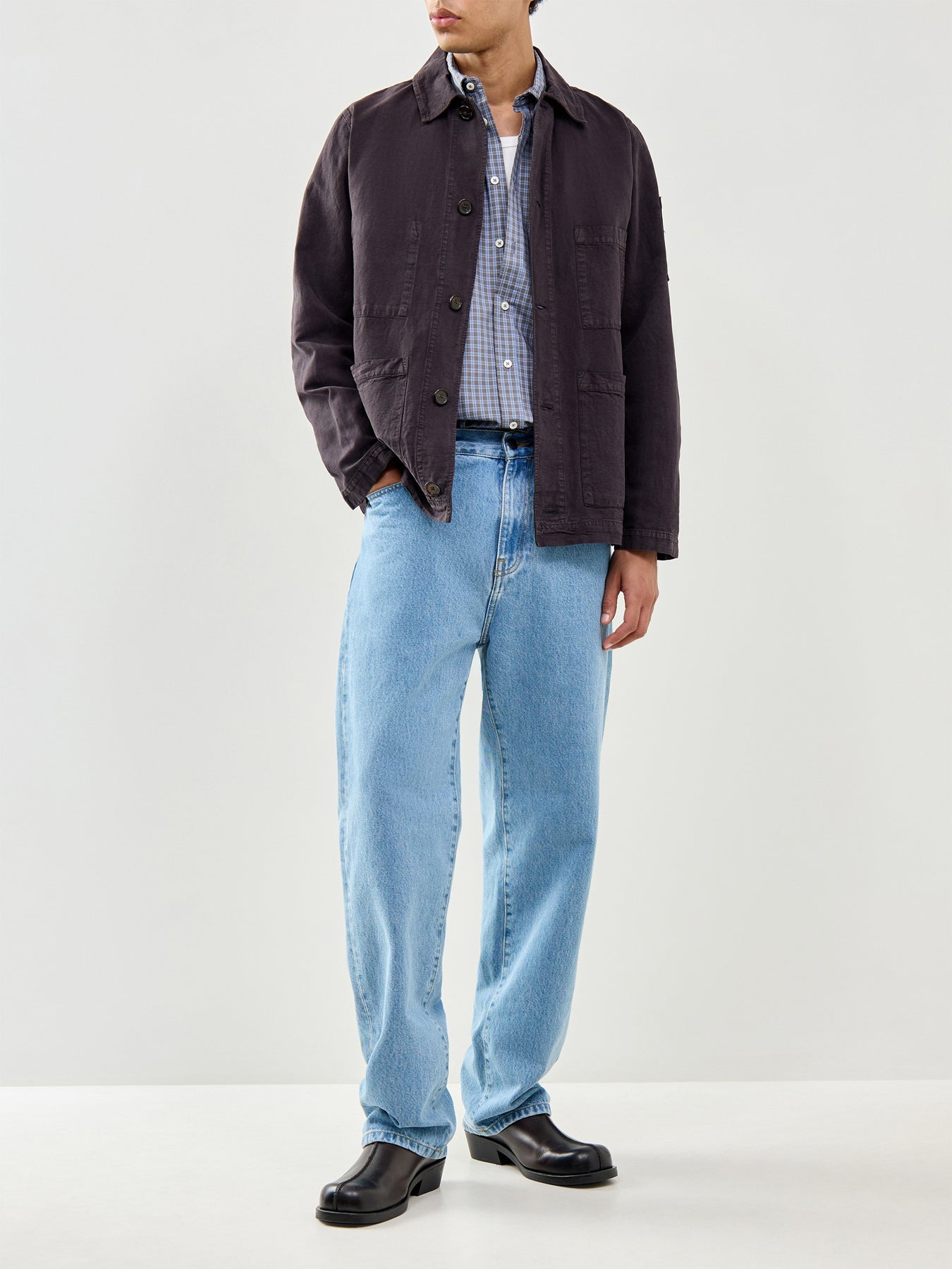 Lazy Day Shirt Blue Check