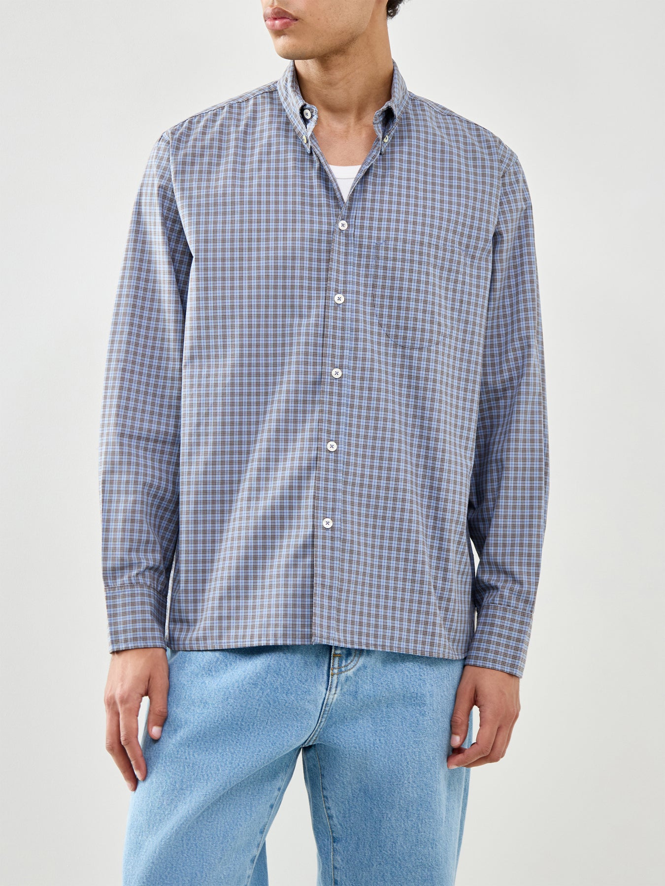 Lazy Day Shirt Blue Check