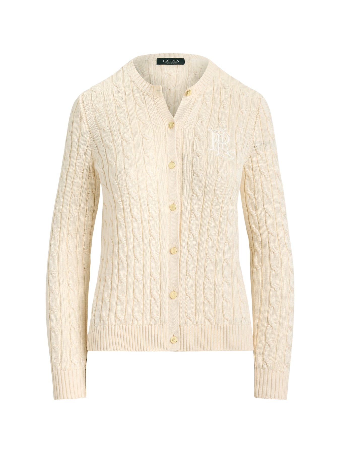 Ralhan Crew Neck Cardigan Cream
