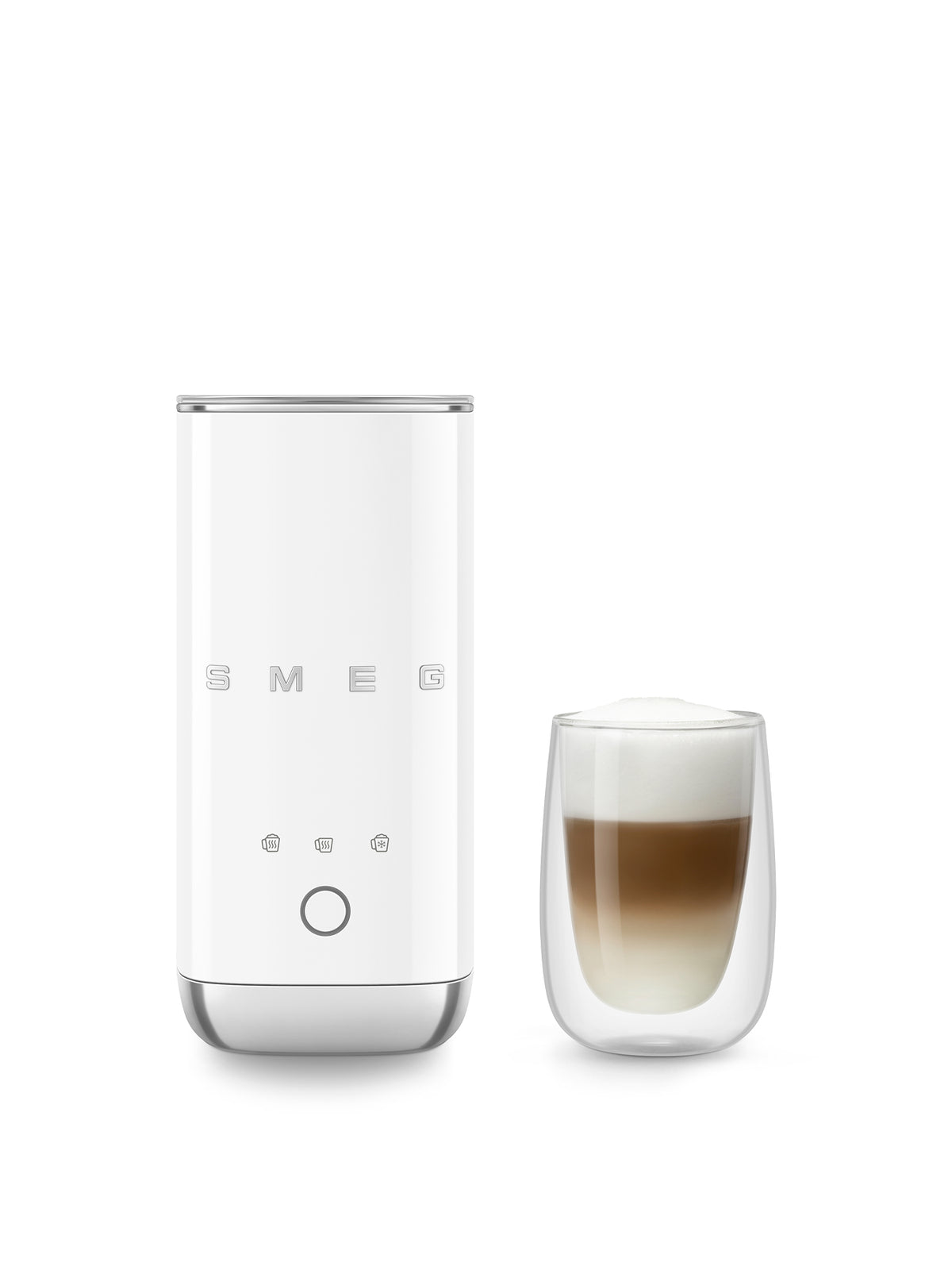 Mini Milk Frother in White