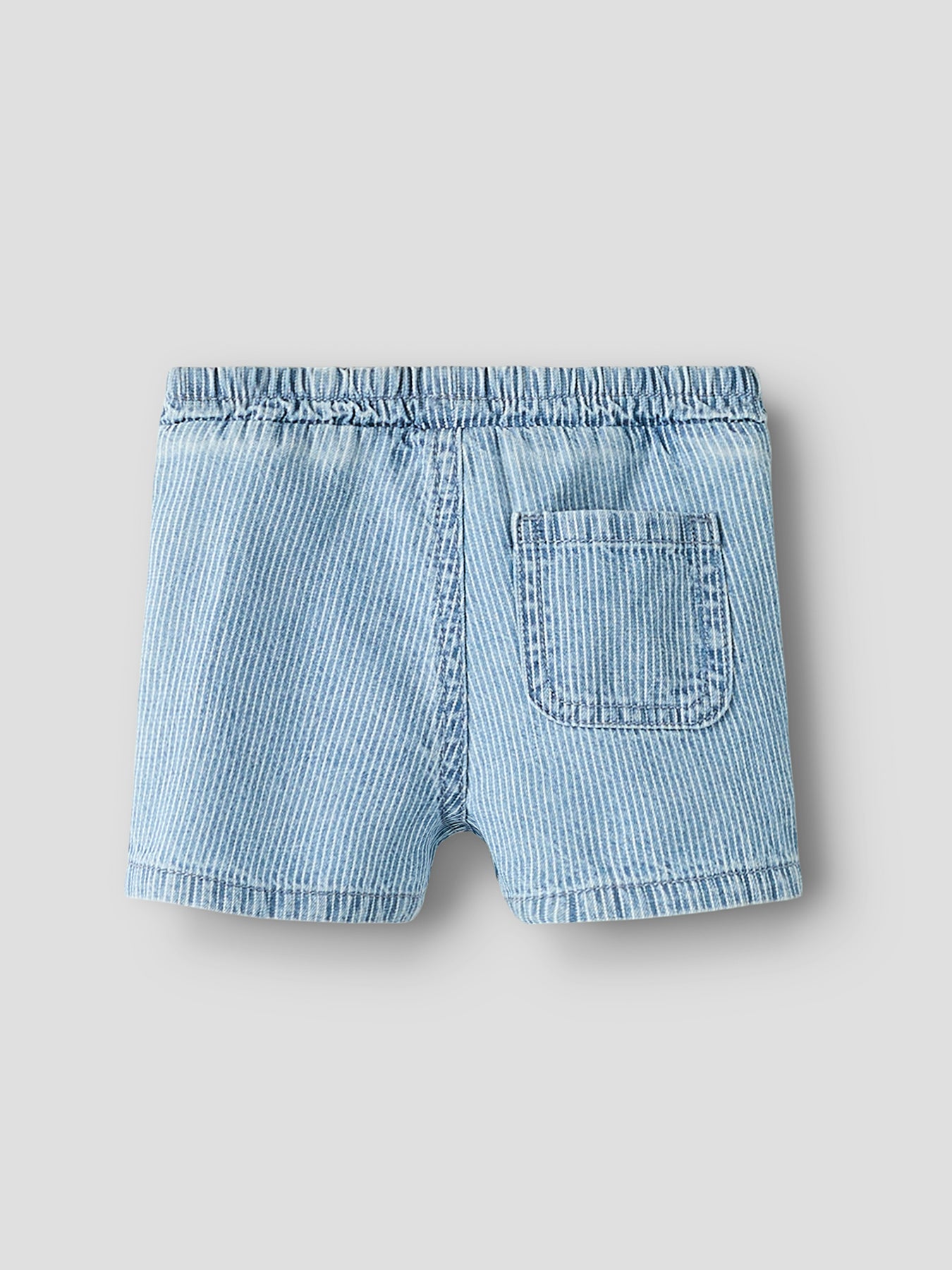 Baby Striped Denim Shorts Blue
