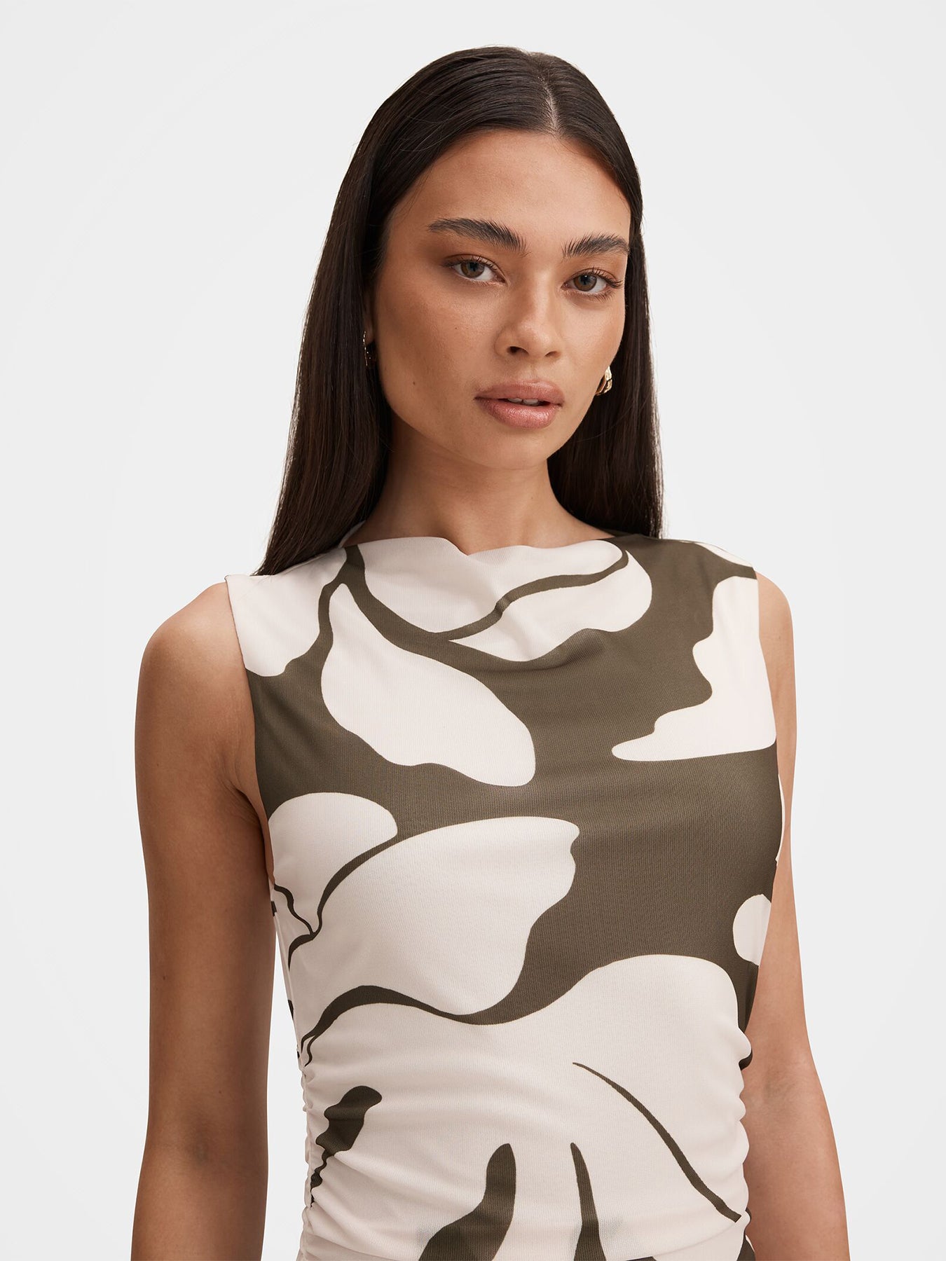 Allegra Mesh Midi Dress Multi