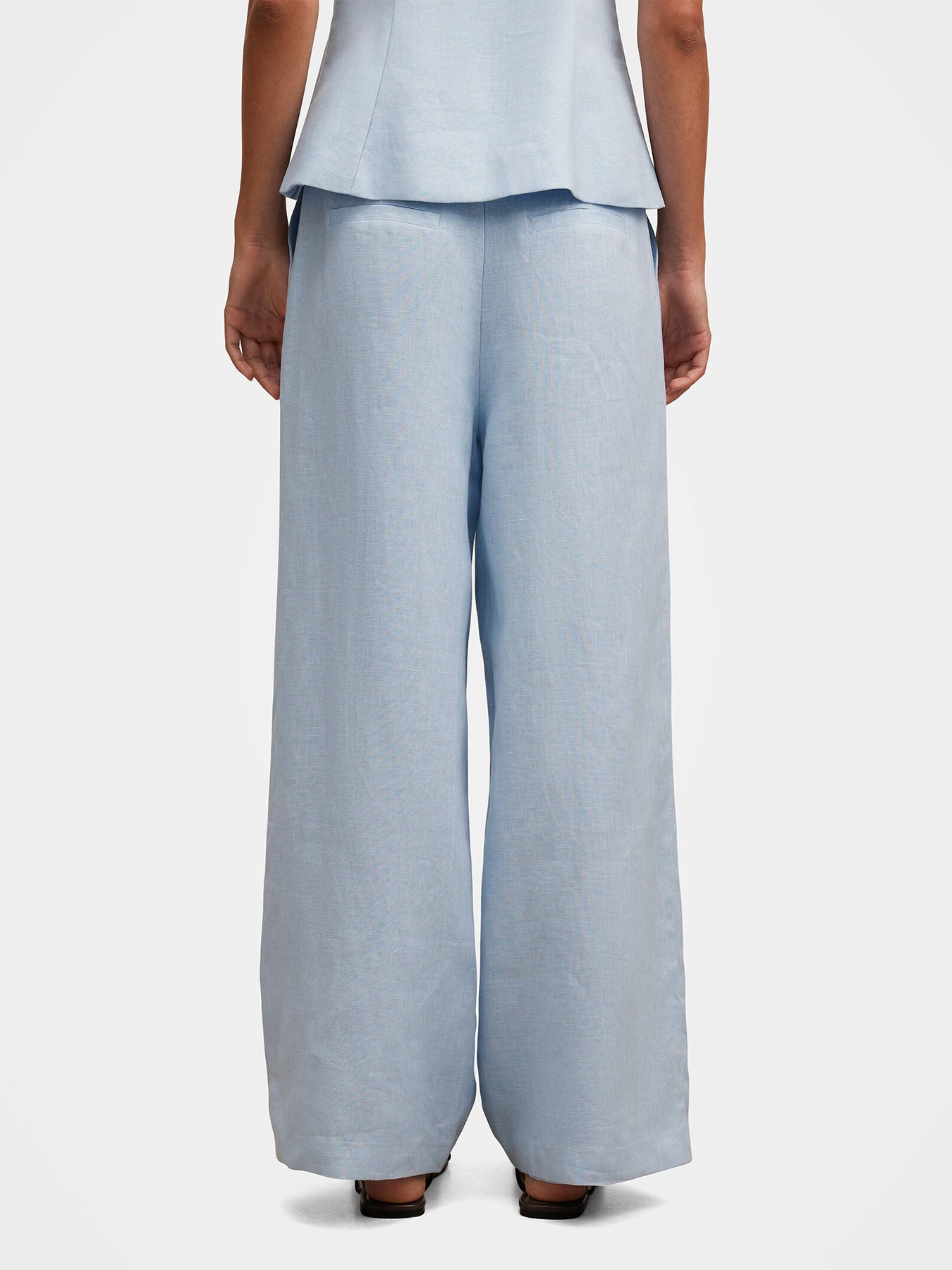 Posey Wide Leg Trousers Blue