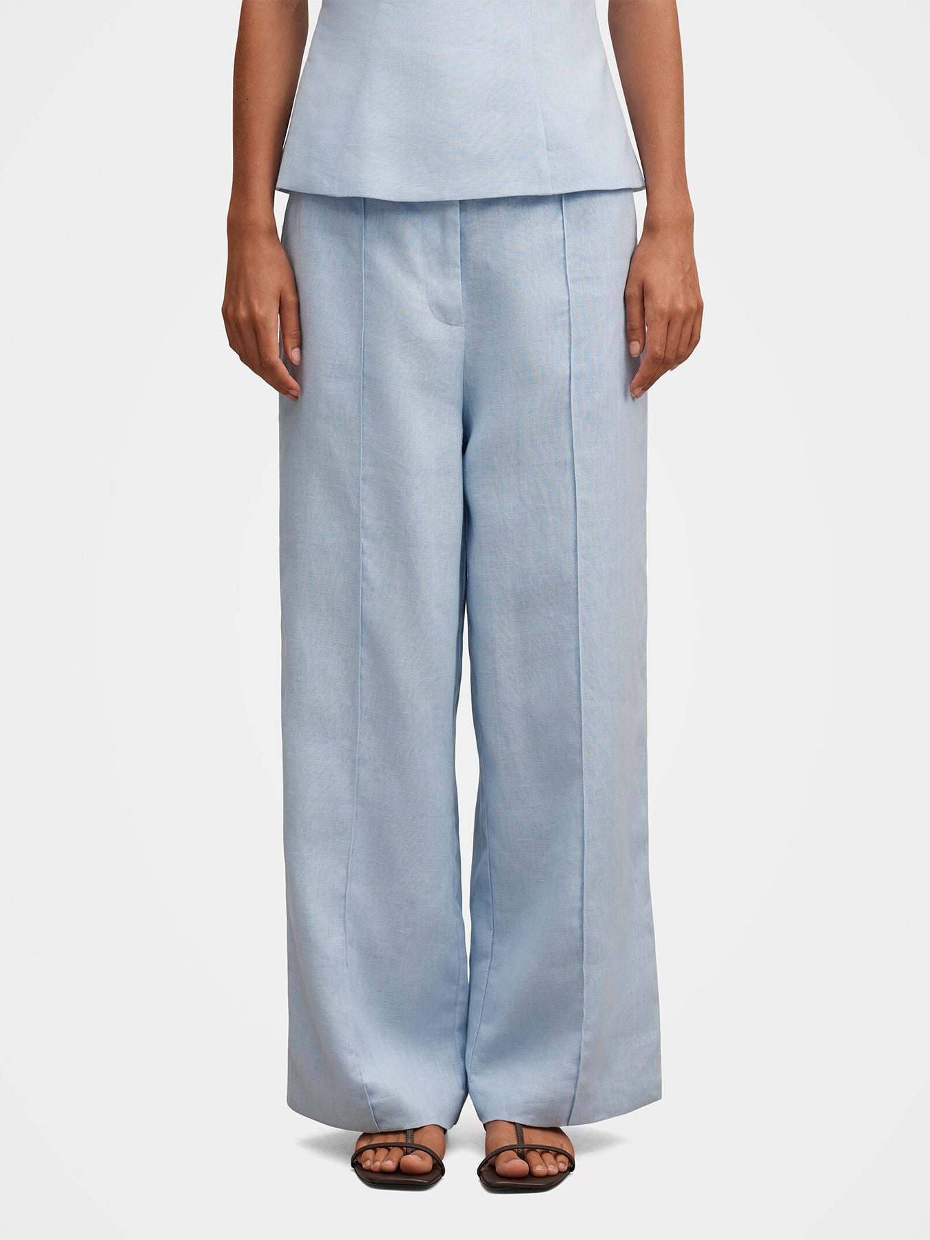 Posey Wide Leg Trousers Blue