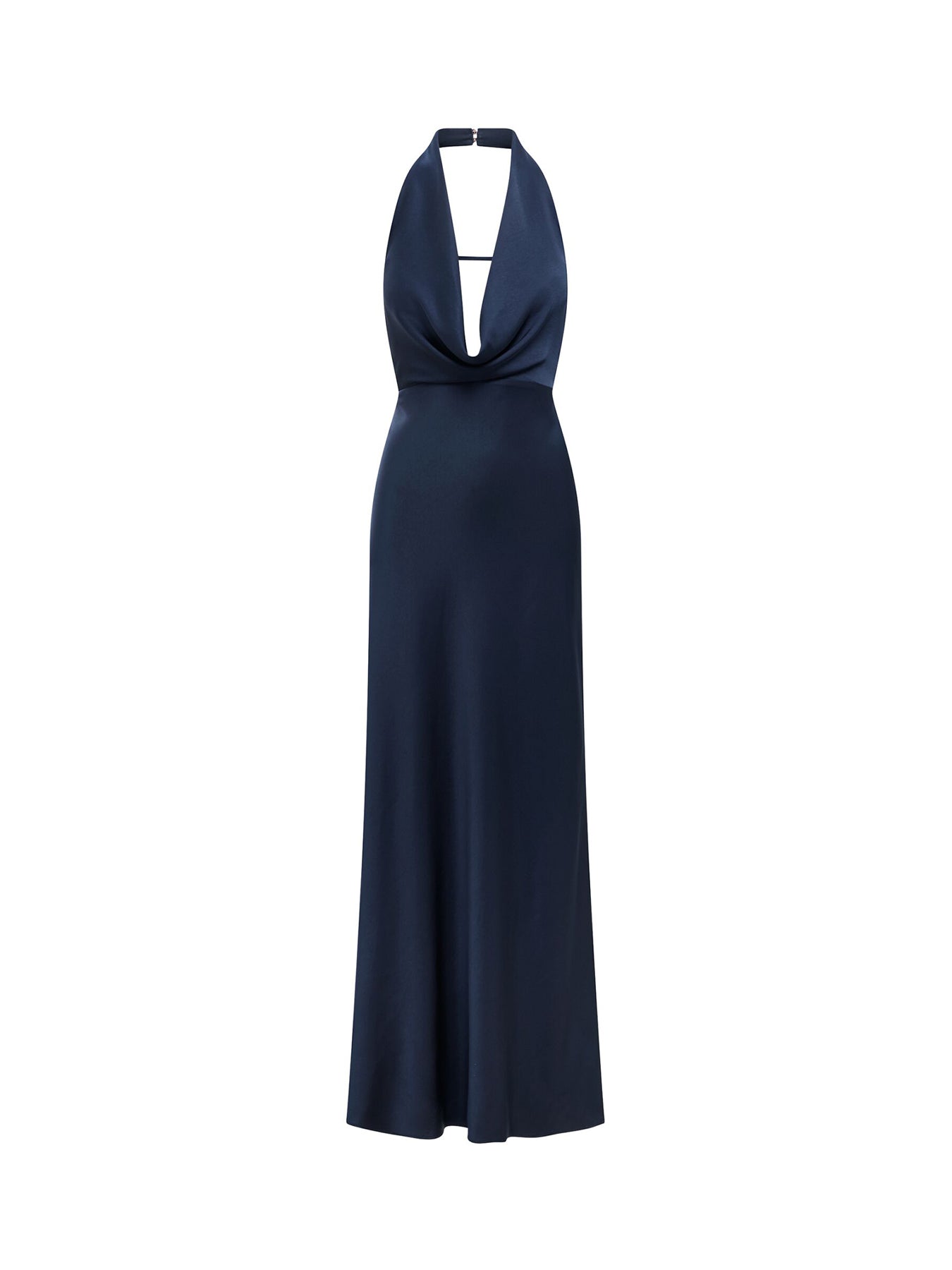 princess polly baby blue dress Navy Floral 3D Embellished Halter Tie Neck Woven Maxi Dress main image 1