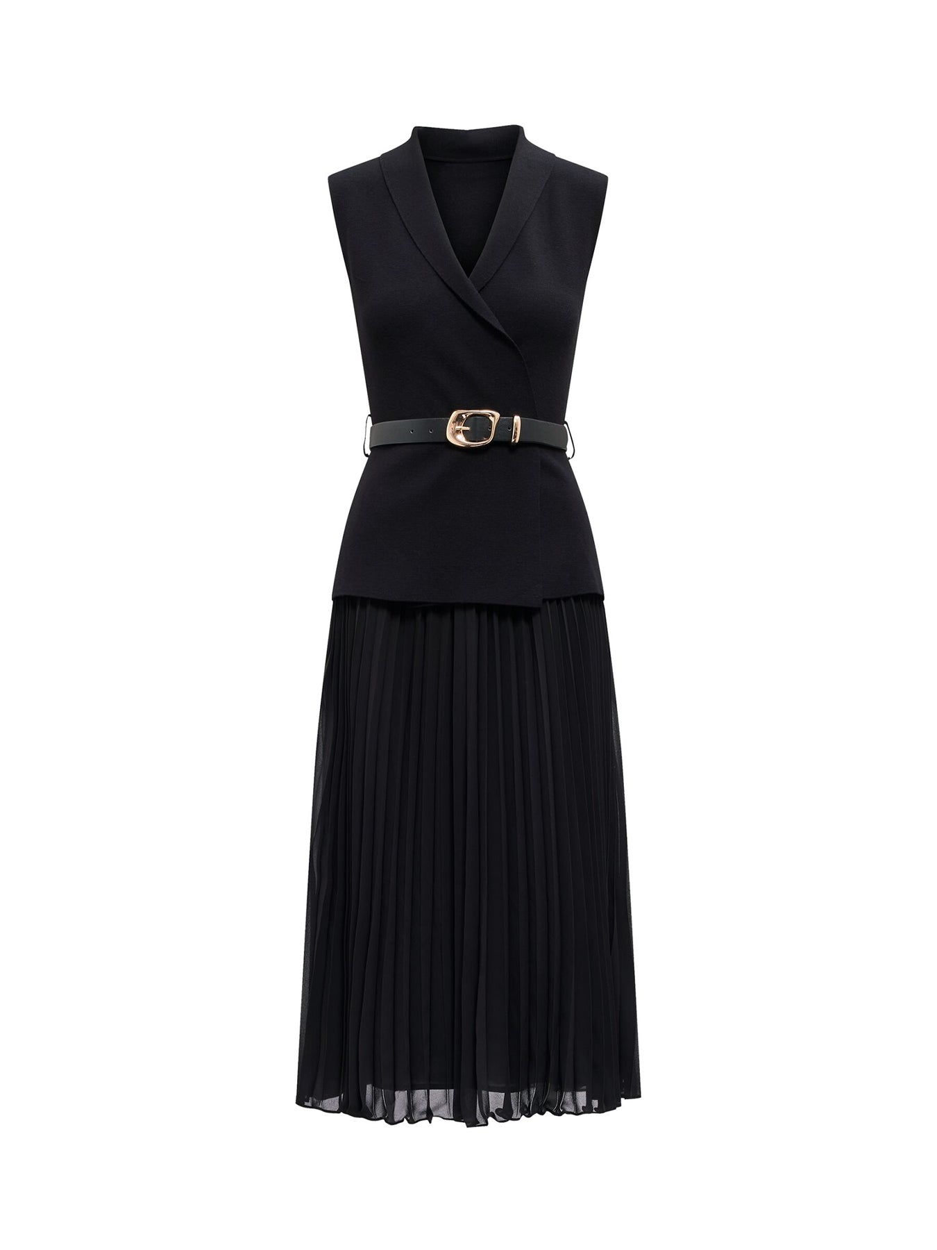 Bianca Knitted Midi Dress Black