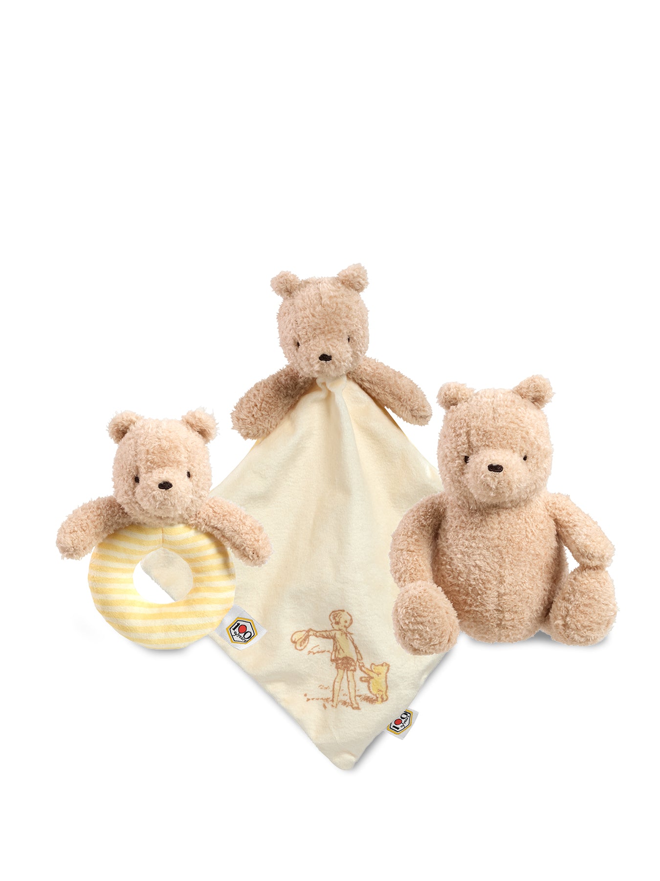 Winnie the Pooh Comforter and Ring Rattle Gift Set