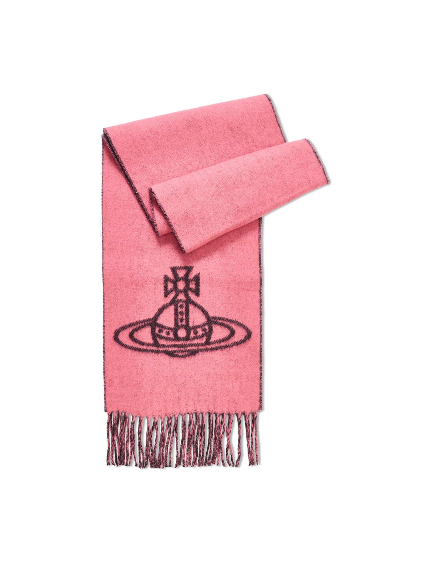 Double Face Orb Logo Scarf Pink