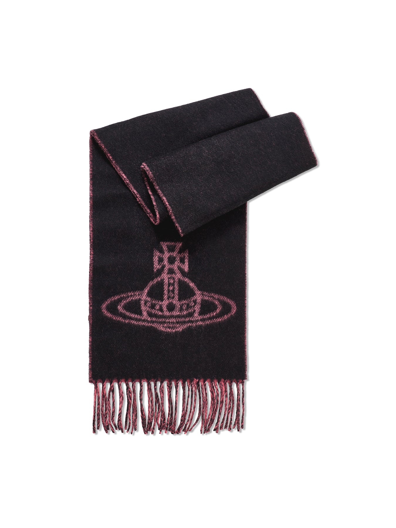 Double Face Orb Logo Scarf Pink