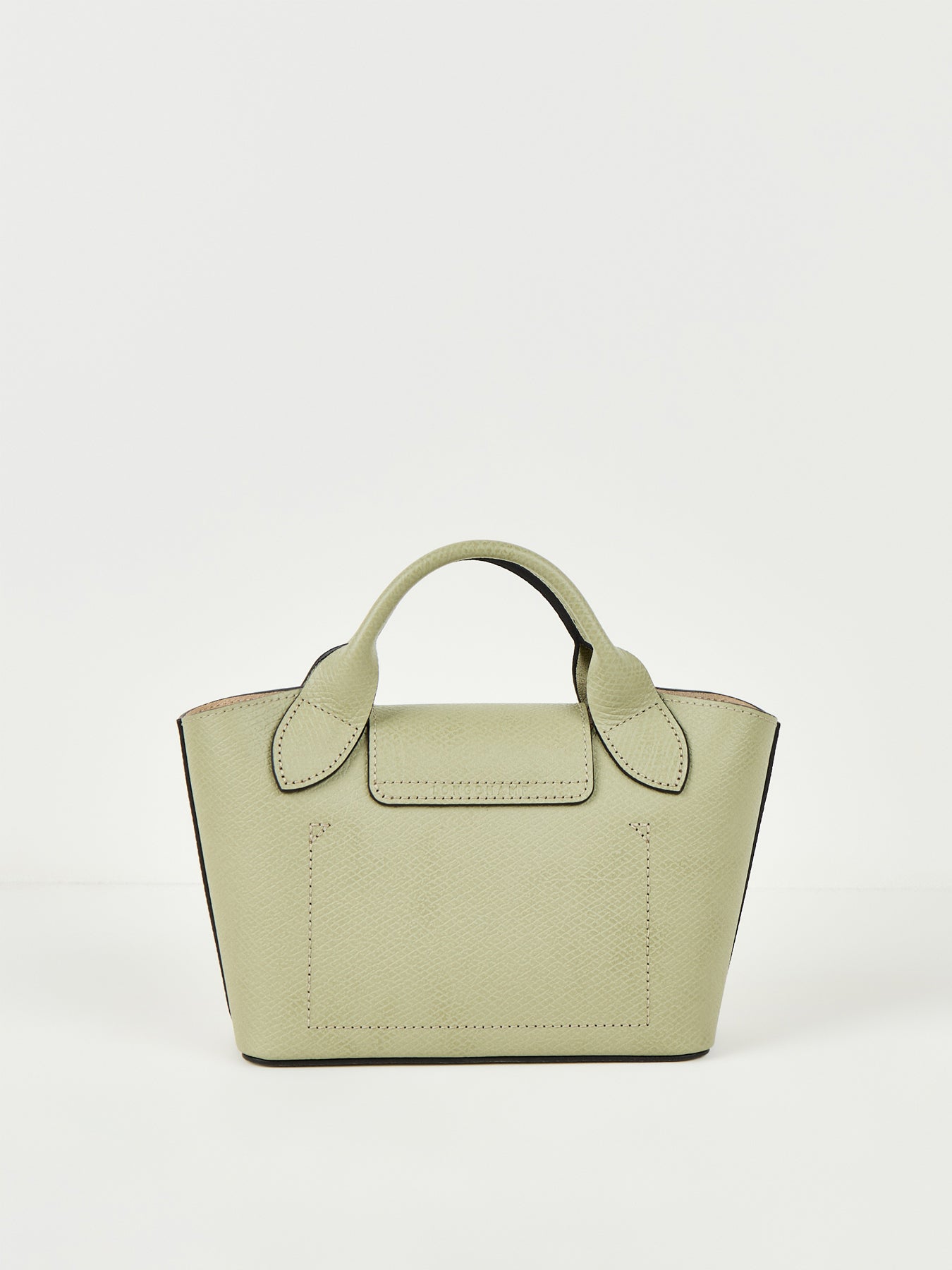 Epure Extra Small Leather Tote Bag Almond Green