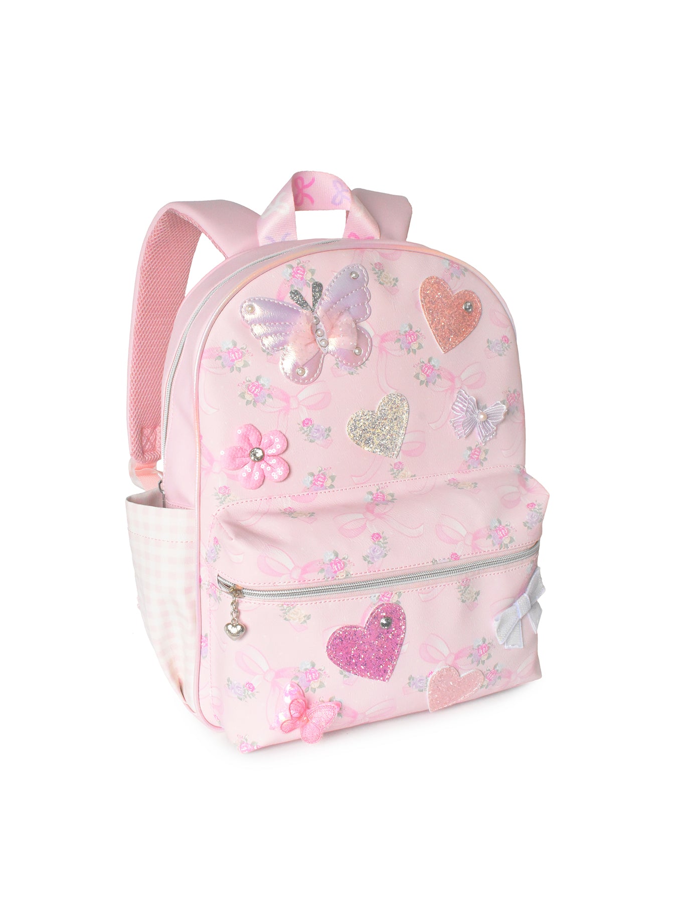 Kids' Butterfly Applique Large Backpack Pink