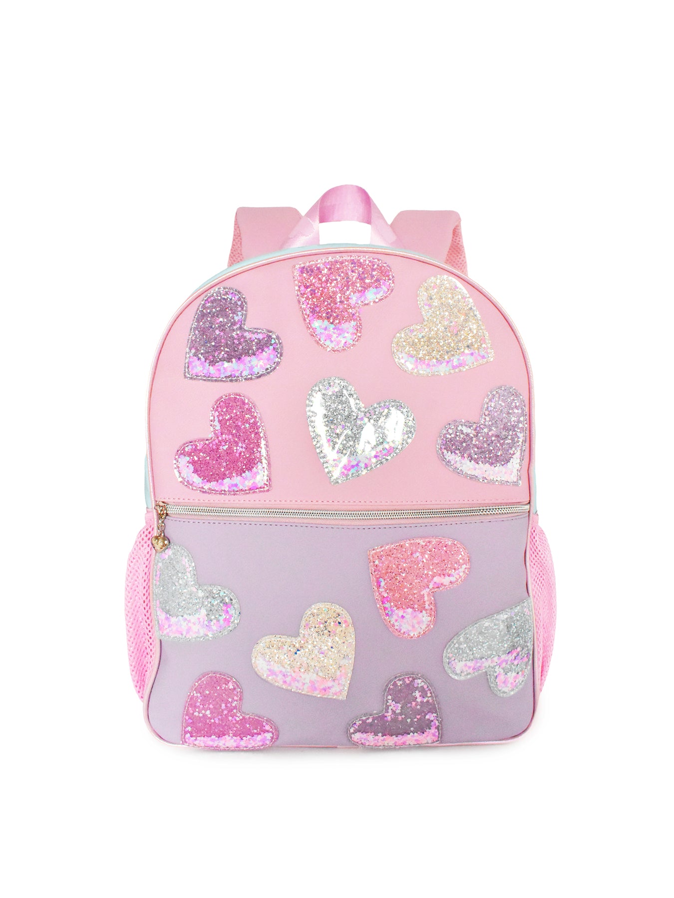 Kids' Heart Glitters Large Backpack and Pencil Case Multi