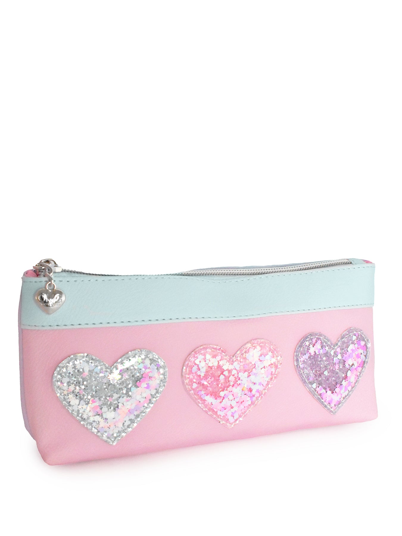 Kids' Heart Glitters Large Backpack and Pencil Case Multi
