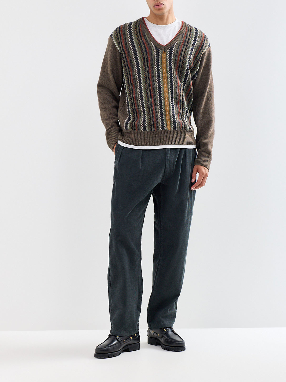 Organic Cotton Fine Cord Part-Timer Trousers