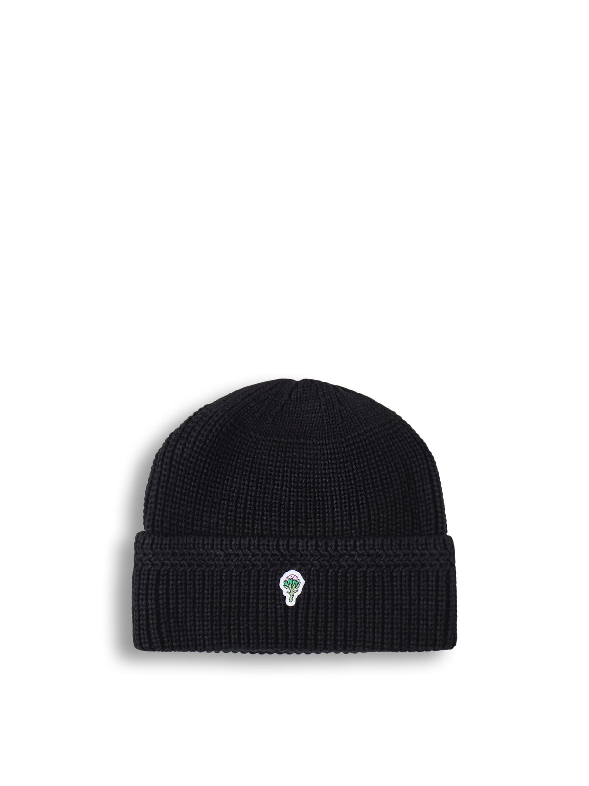 Wool Artichoke Beanie - Black