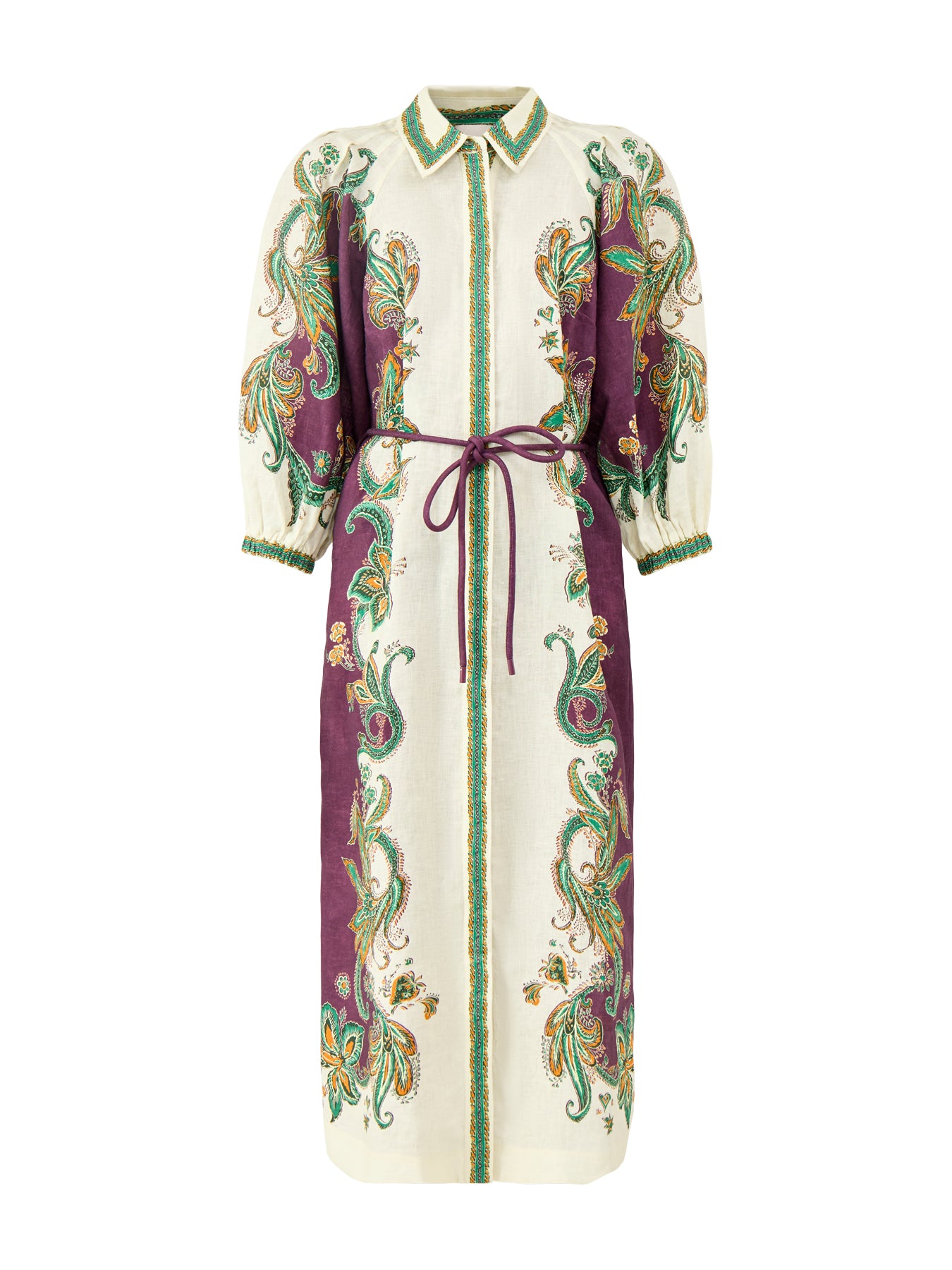 Ruthie Linen Shirt Dress Multi