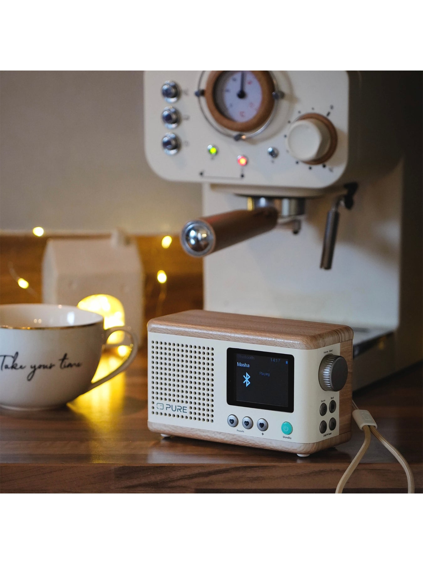 Classic Mini Portable DAB Digital Radio White