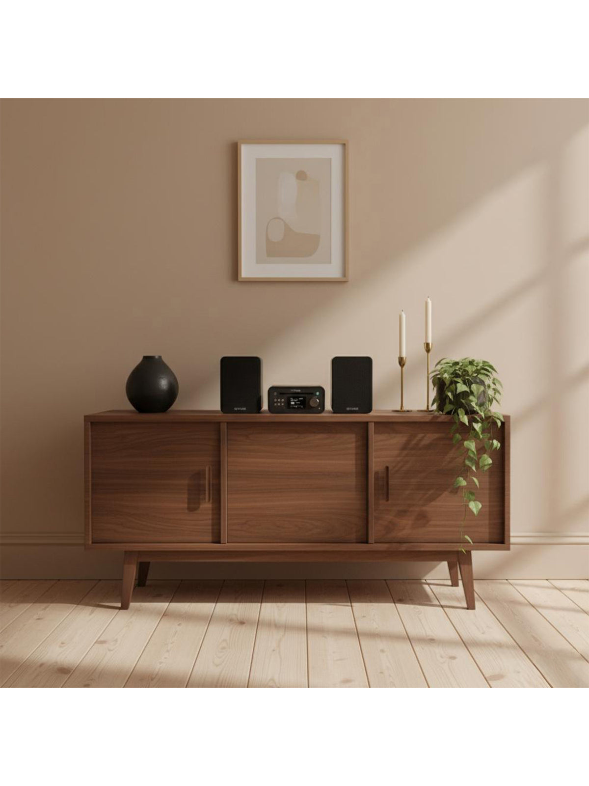 Classic Stereo Mini Bluetooth DAB Radio Black