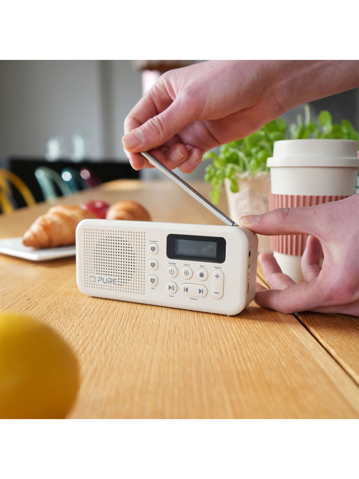 Elan Move Portable Bluetooth DAB Radio Beige