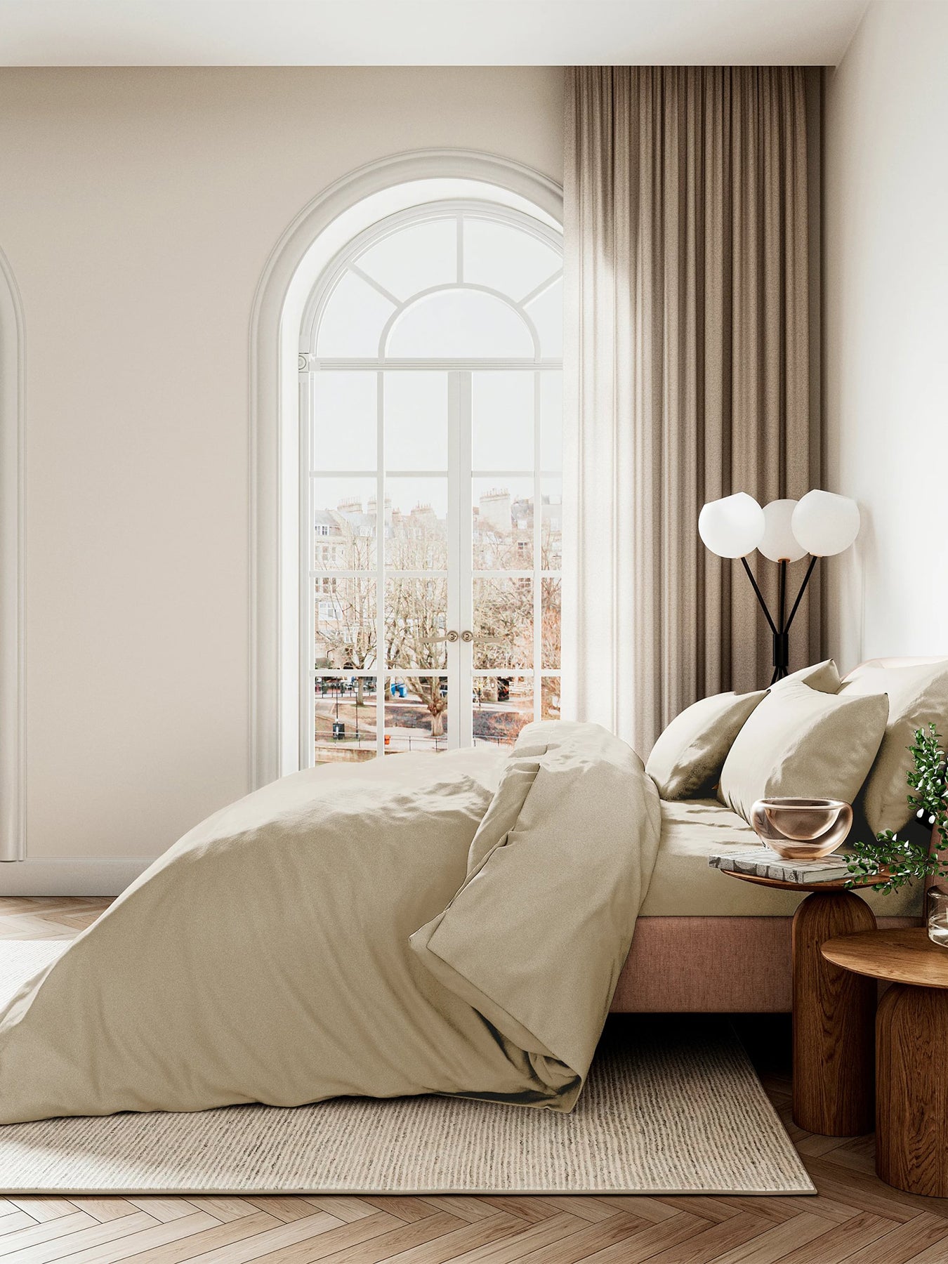 Bob 400 Thread Count Cotton Sateen Pillowcase Pair Gold