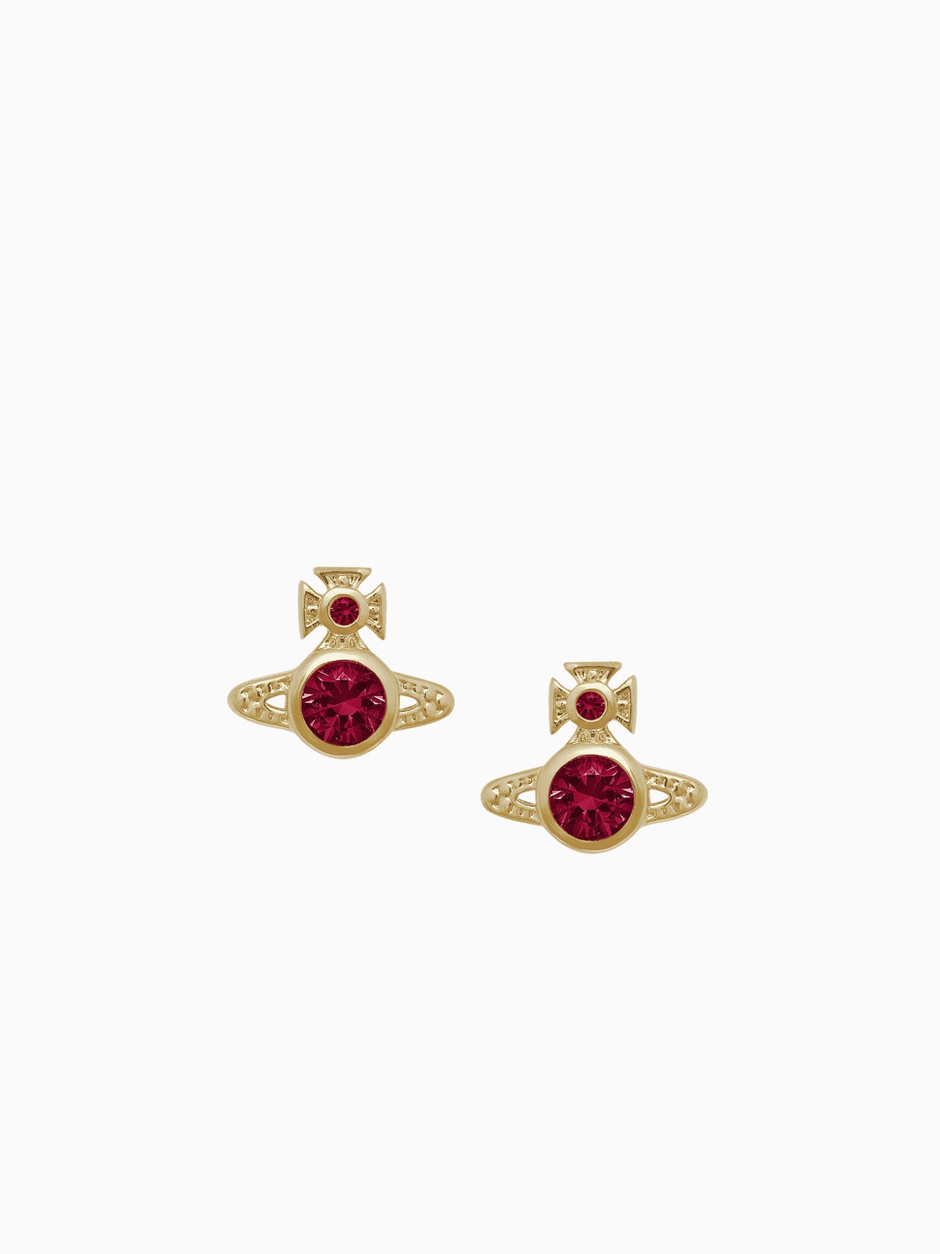 London Orb Stud Earrings Gold