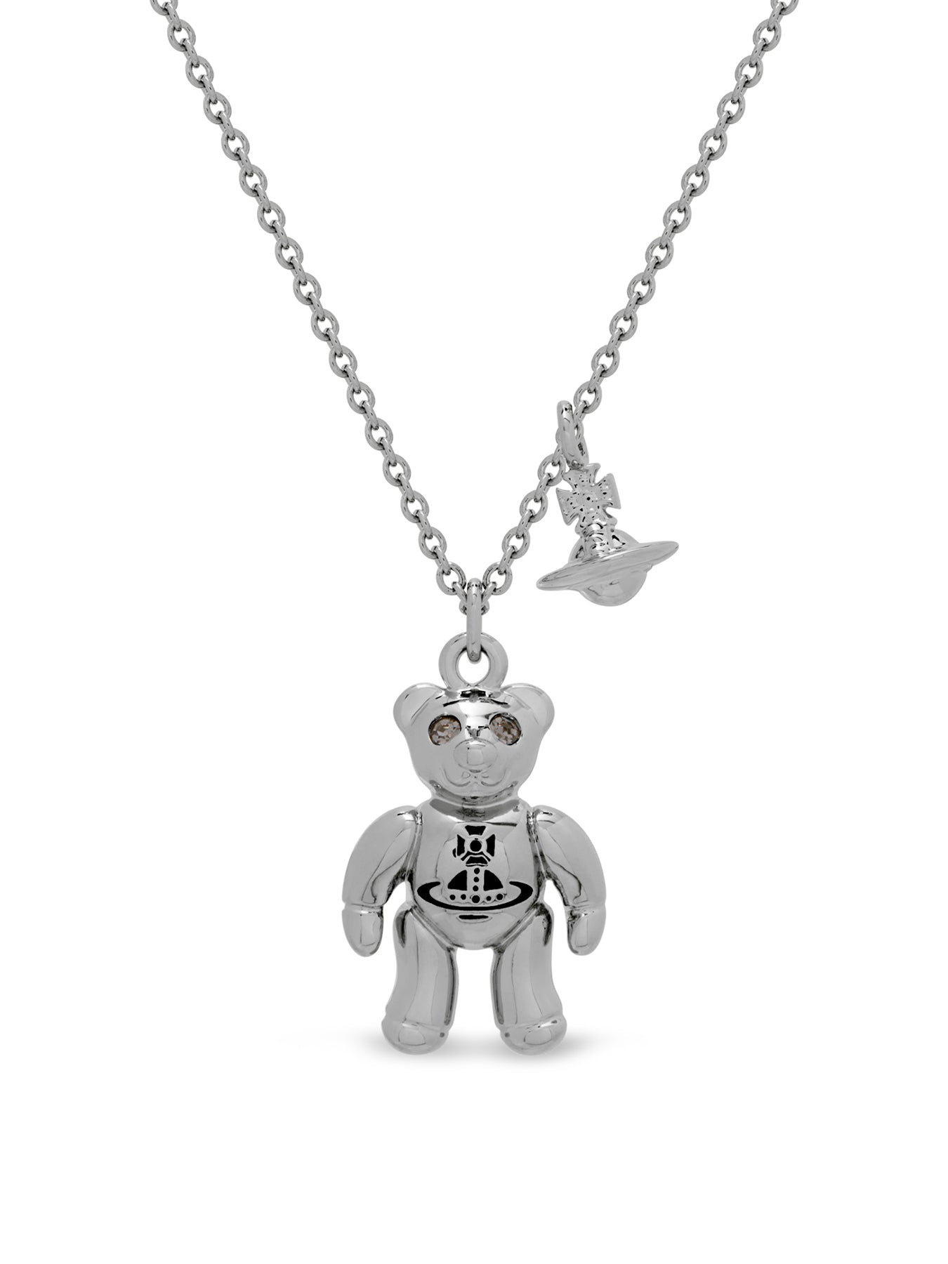 Ruby Small Bear Pendant Necklace
