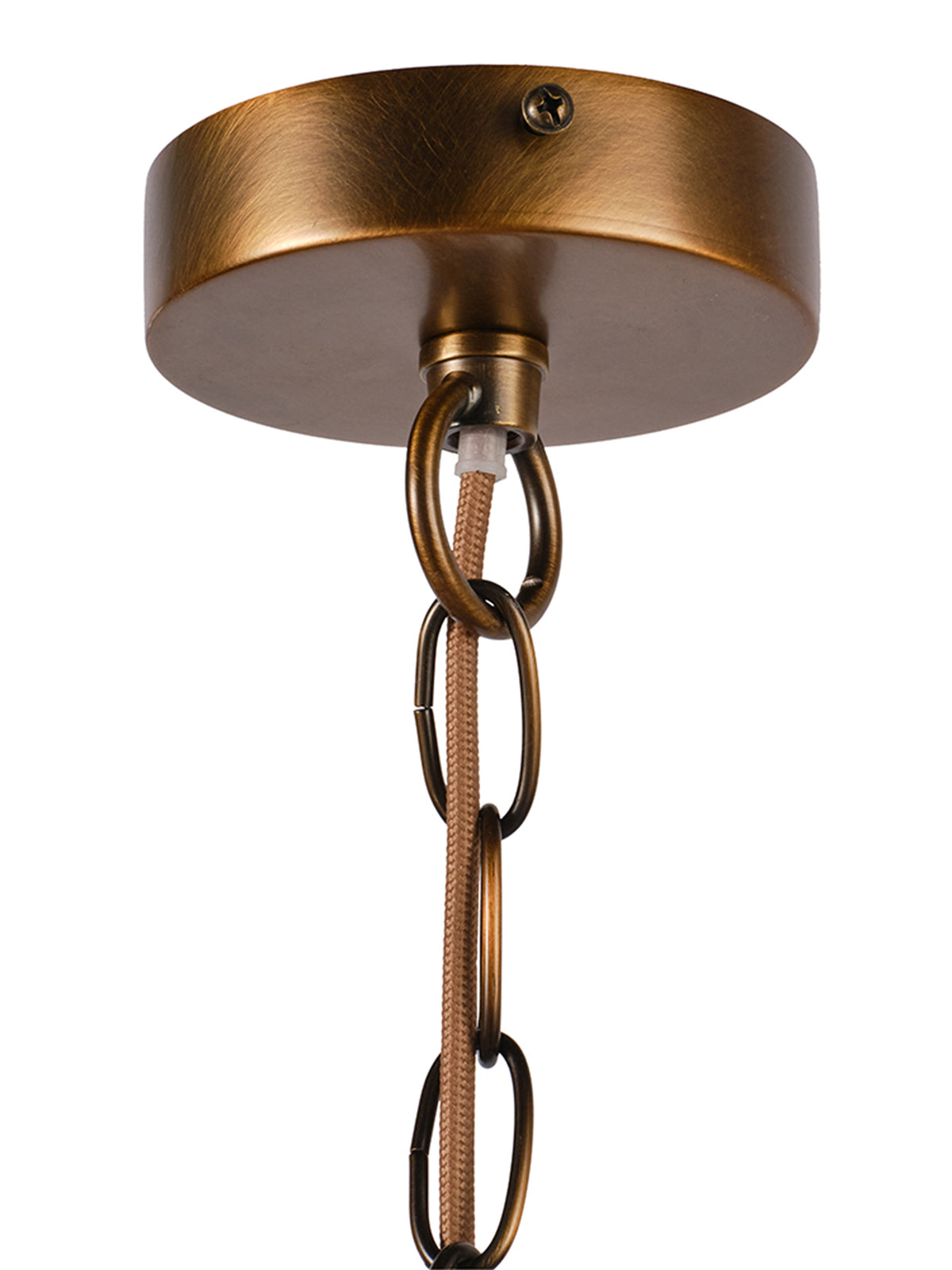 Hollis Porcelain Pendant White/Bronze