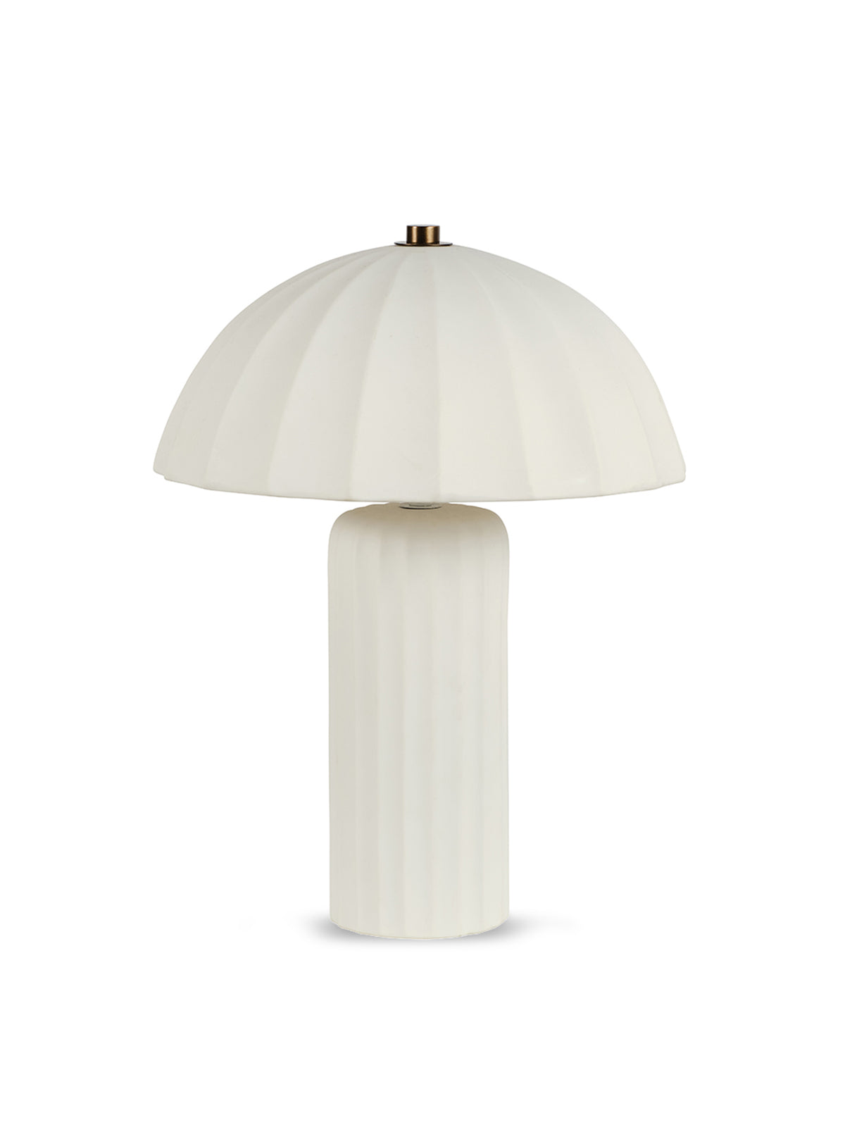 Hollis Porcelain Table Lamp White/Bronze