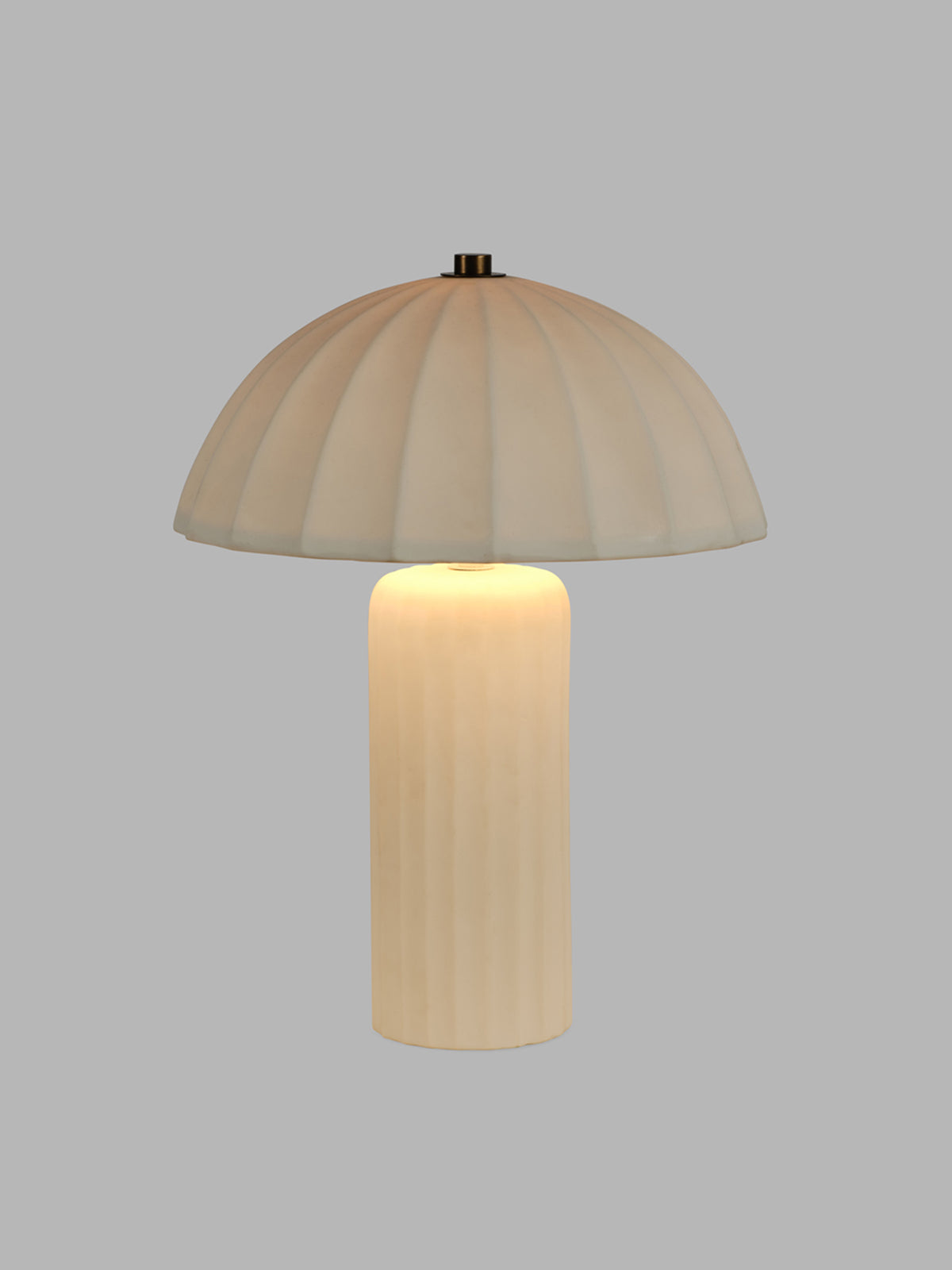 Hollis Porcelain Table Lamp White/Bronze