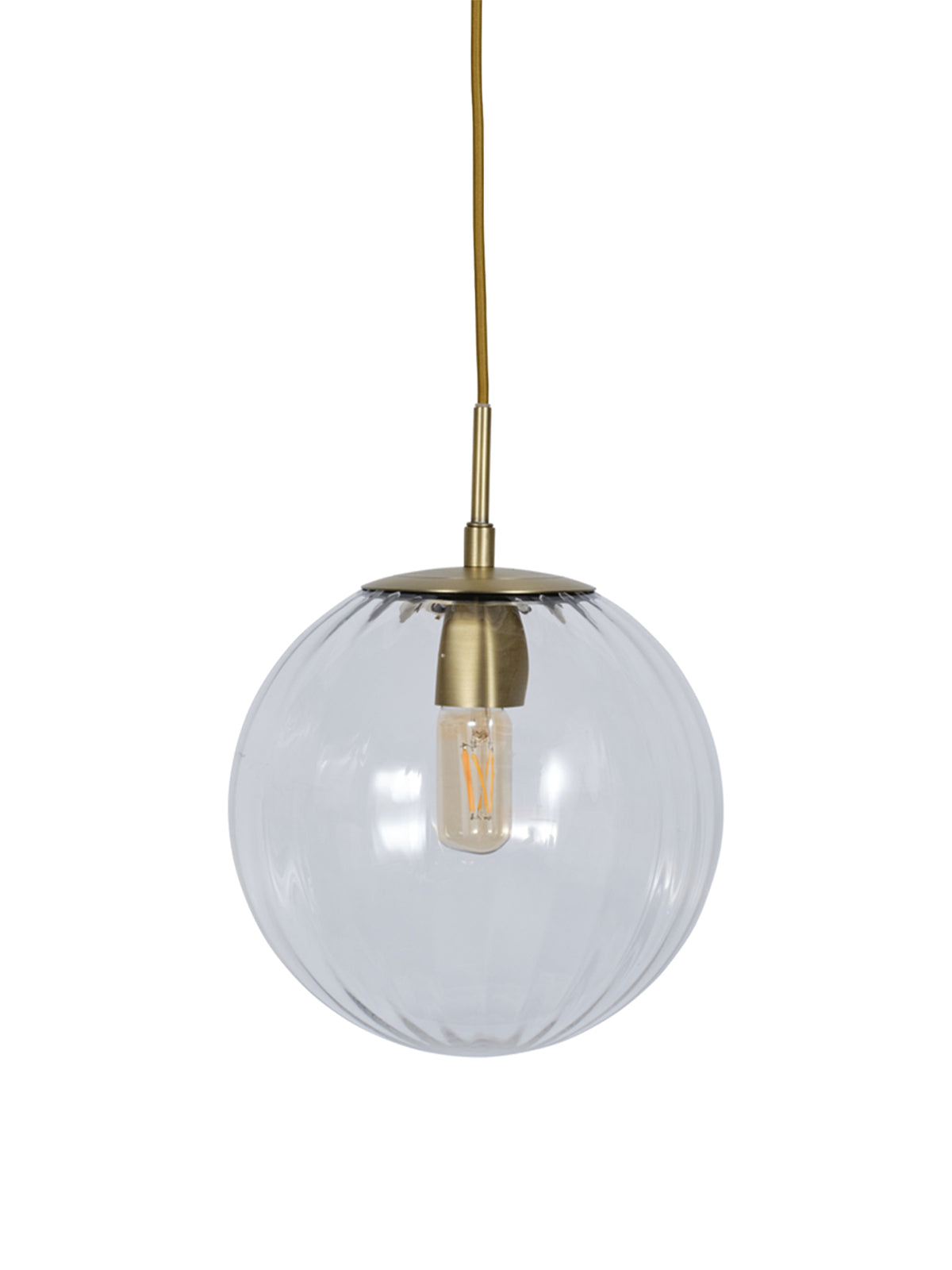 Nicholson Optic Glass Globe Pendant 25cm