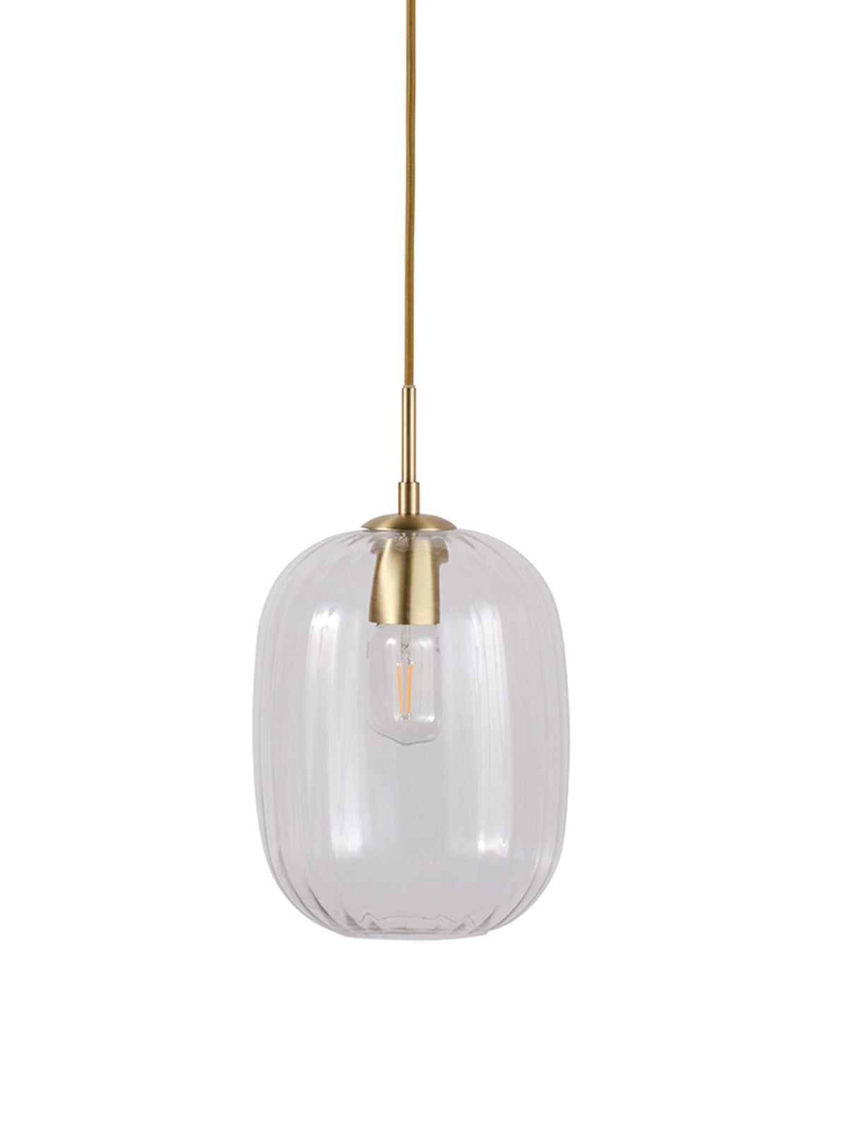 Nicholson Optic Glass Long Pendant 20cm