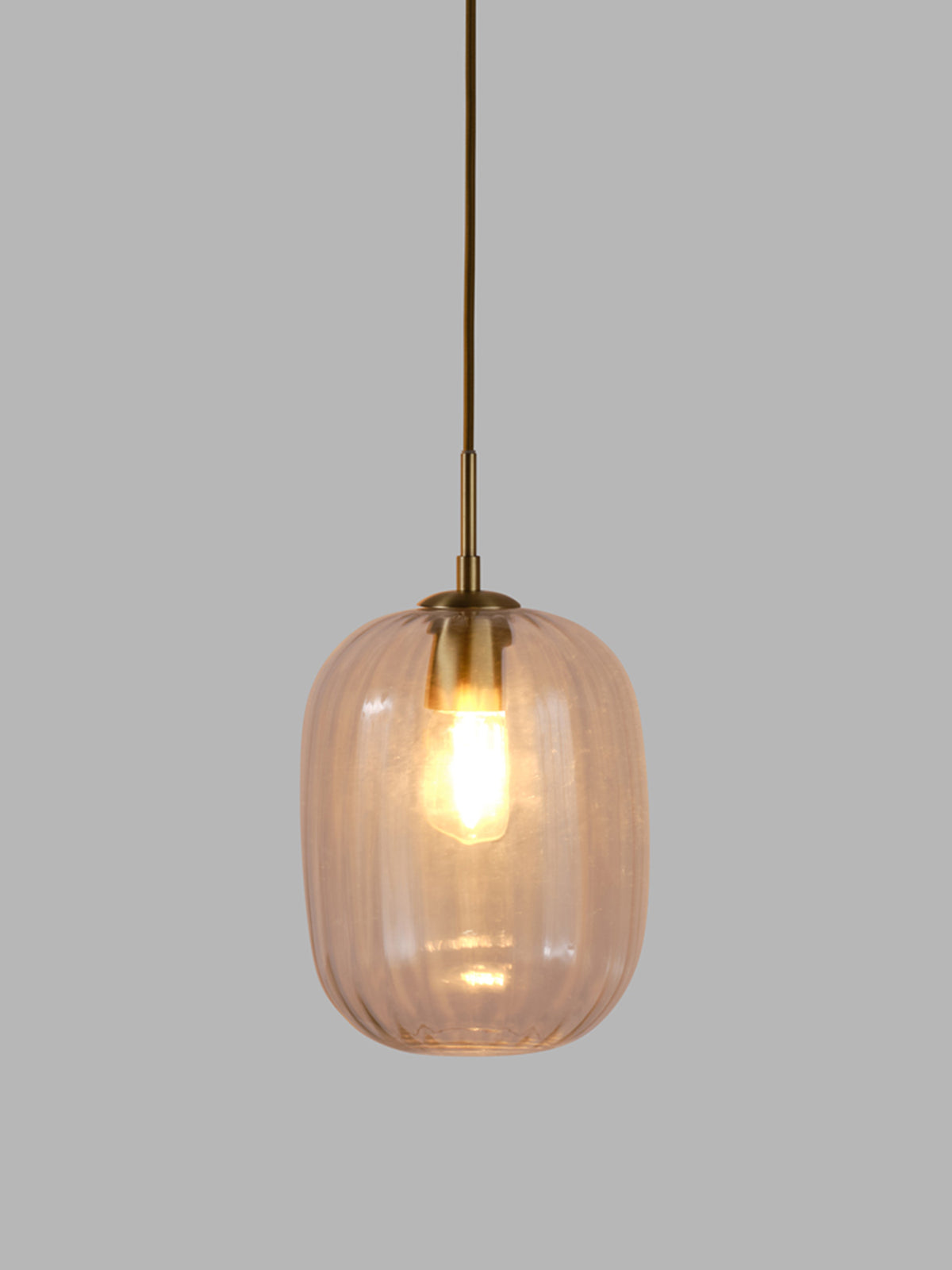 Nicholson Optic Glass Long Pendant 20cm