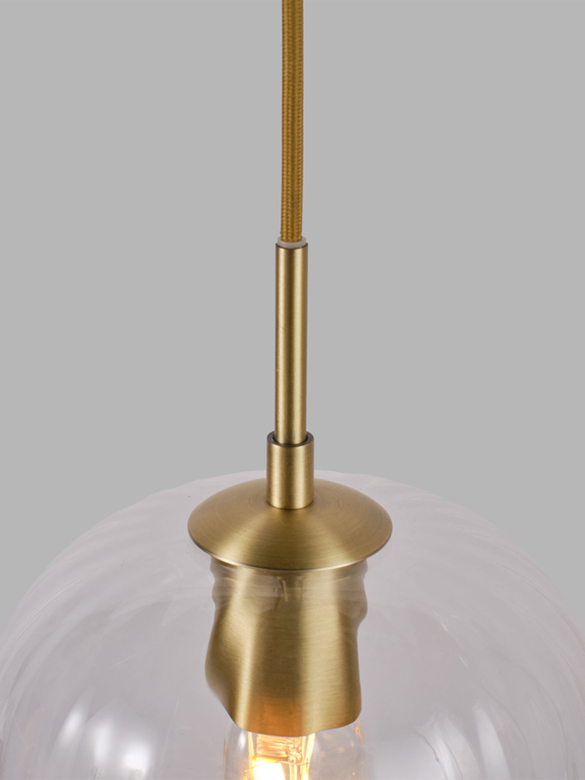 Nicholson Optic Glass Long Pendant 20cm