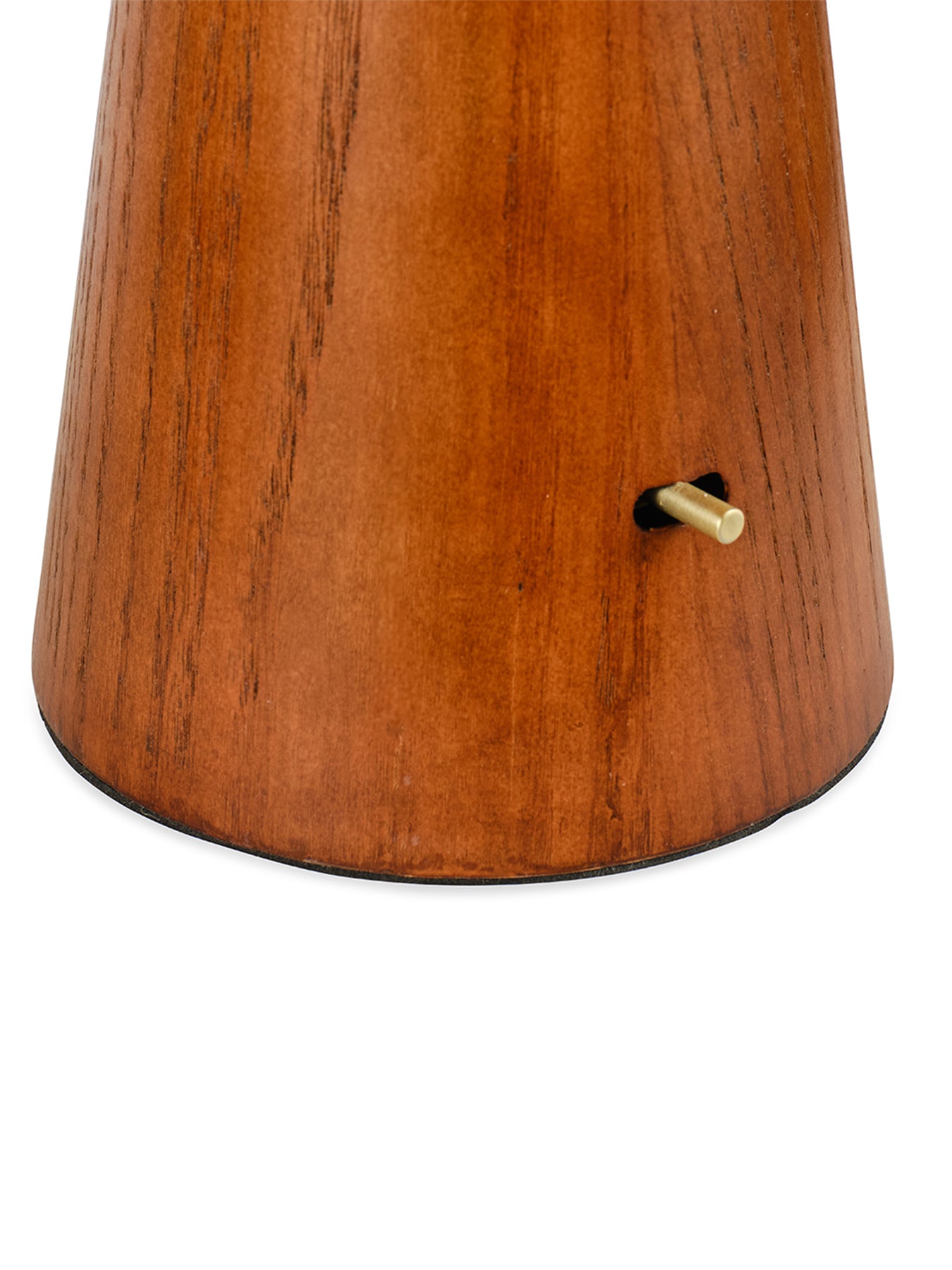 Woodland Table Lamp Rust Pleat/Wood
