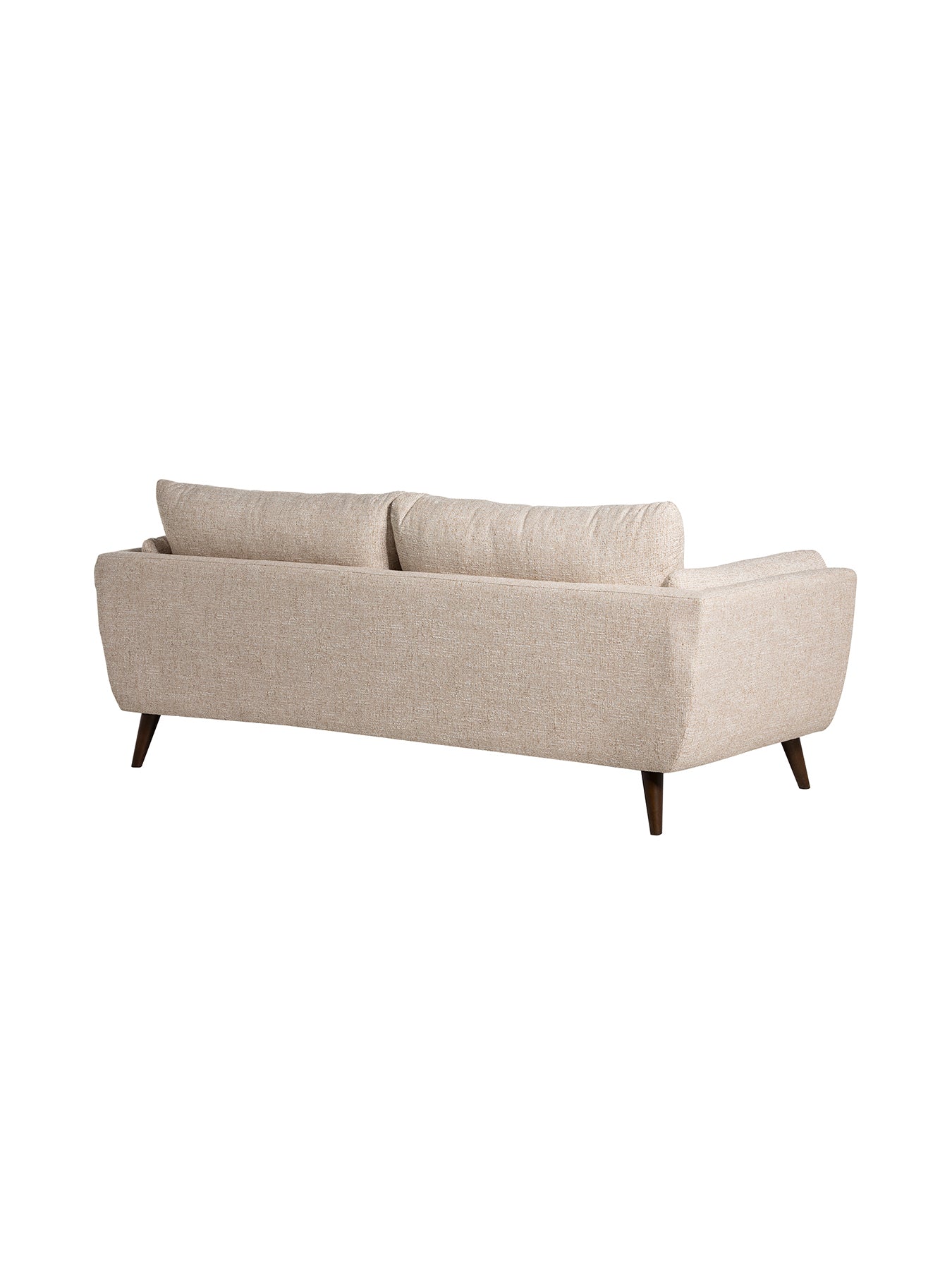 Malmo Neutral Fabric 3 Seater Sofa
