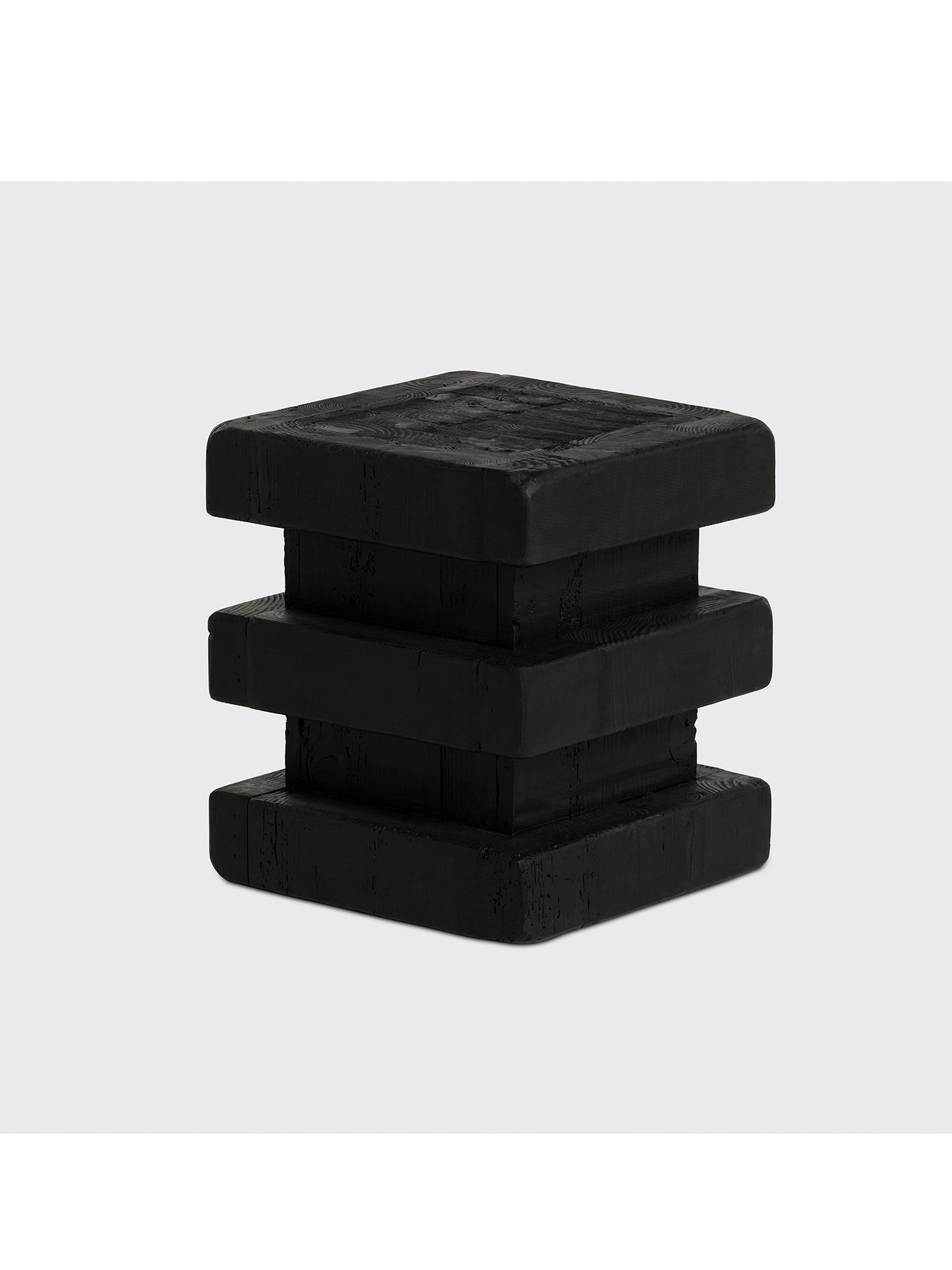 Wicken Recycled Pine Black Stool