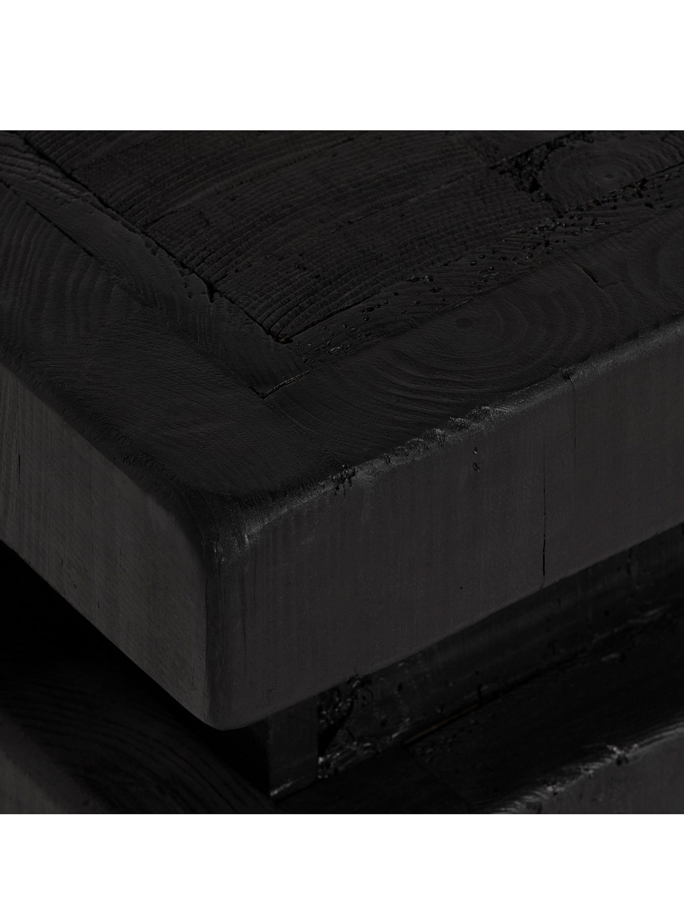 Wicken Recycled Pine Black Stool