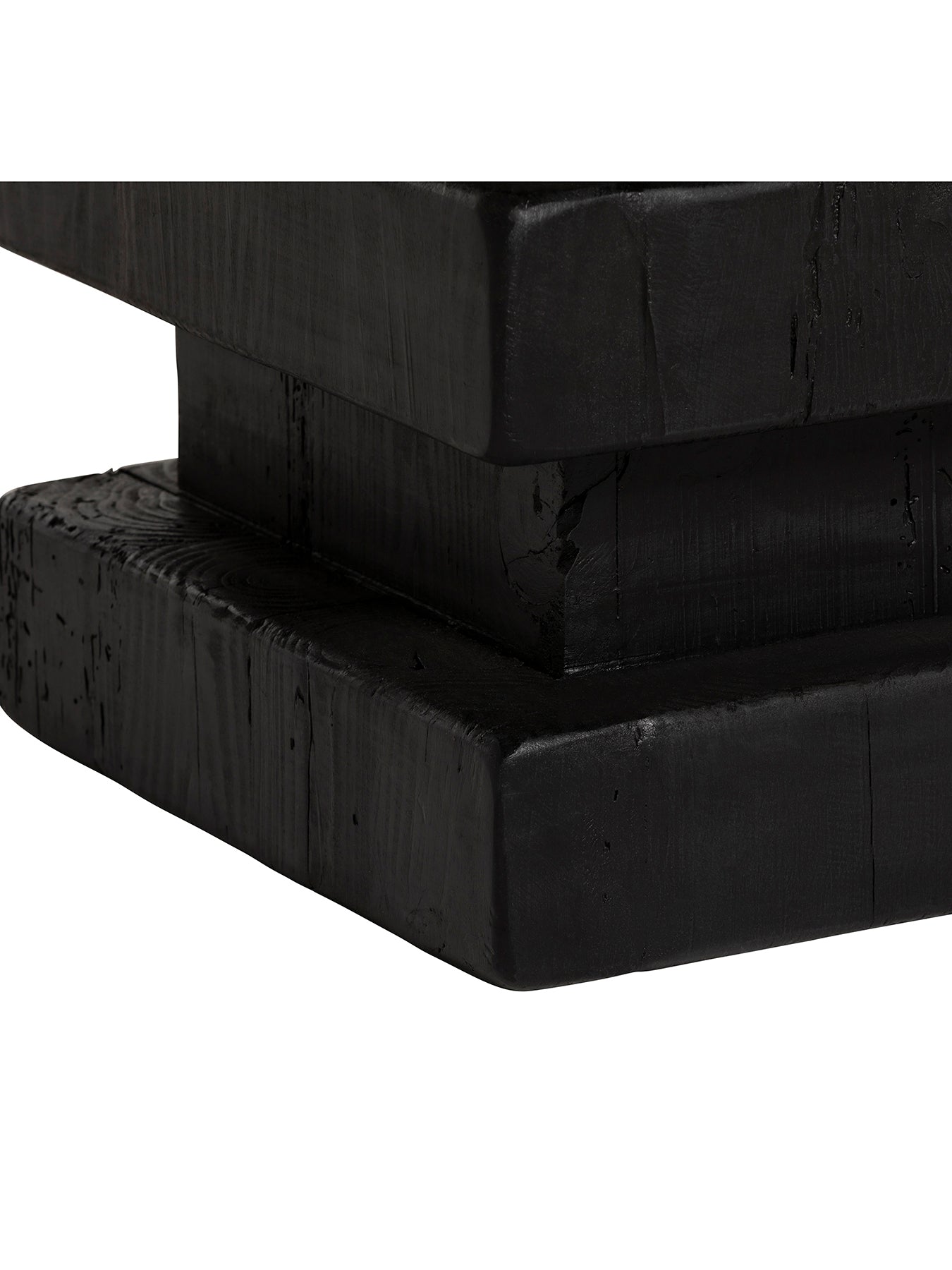 Wicken Recycled Pine Black Stool