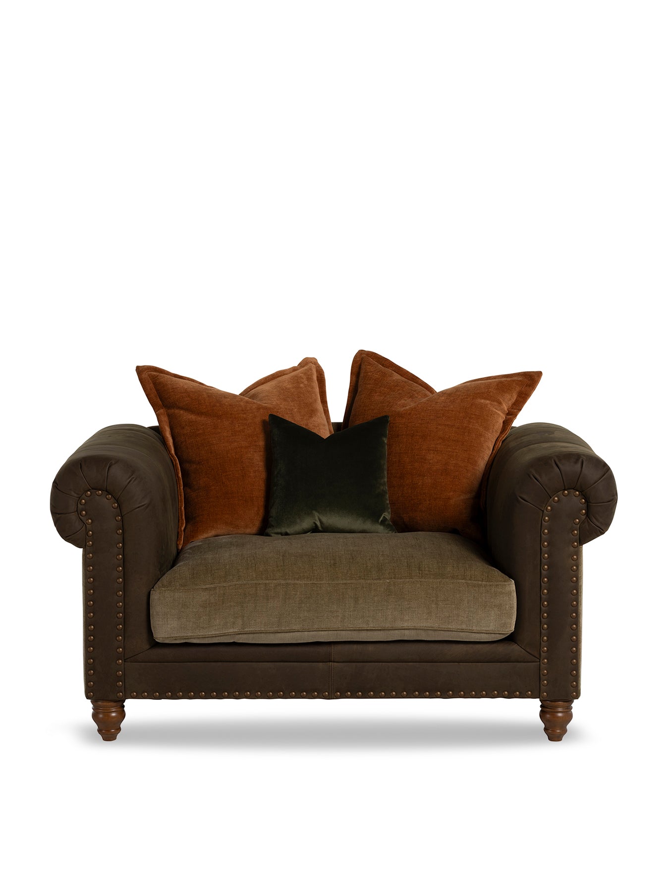 Pomeroy Fabric Snuggle Chair Brown