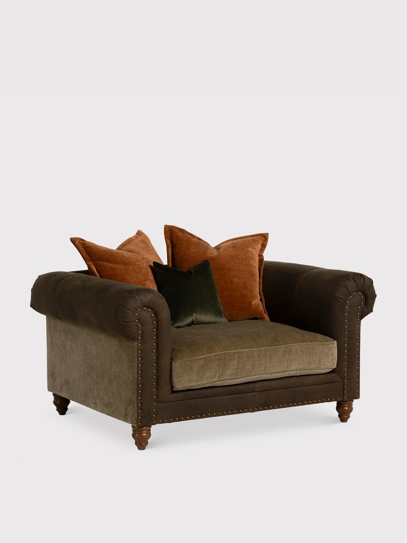 Pomeroy Fabric Snuggle Chair Brown
