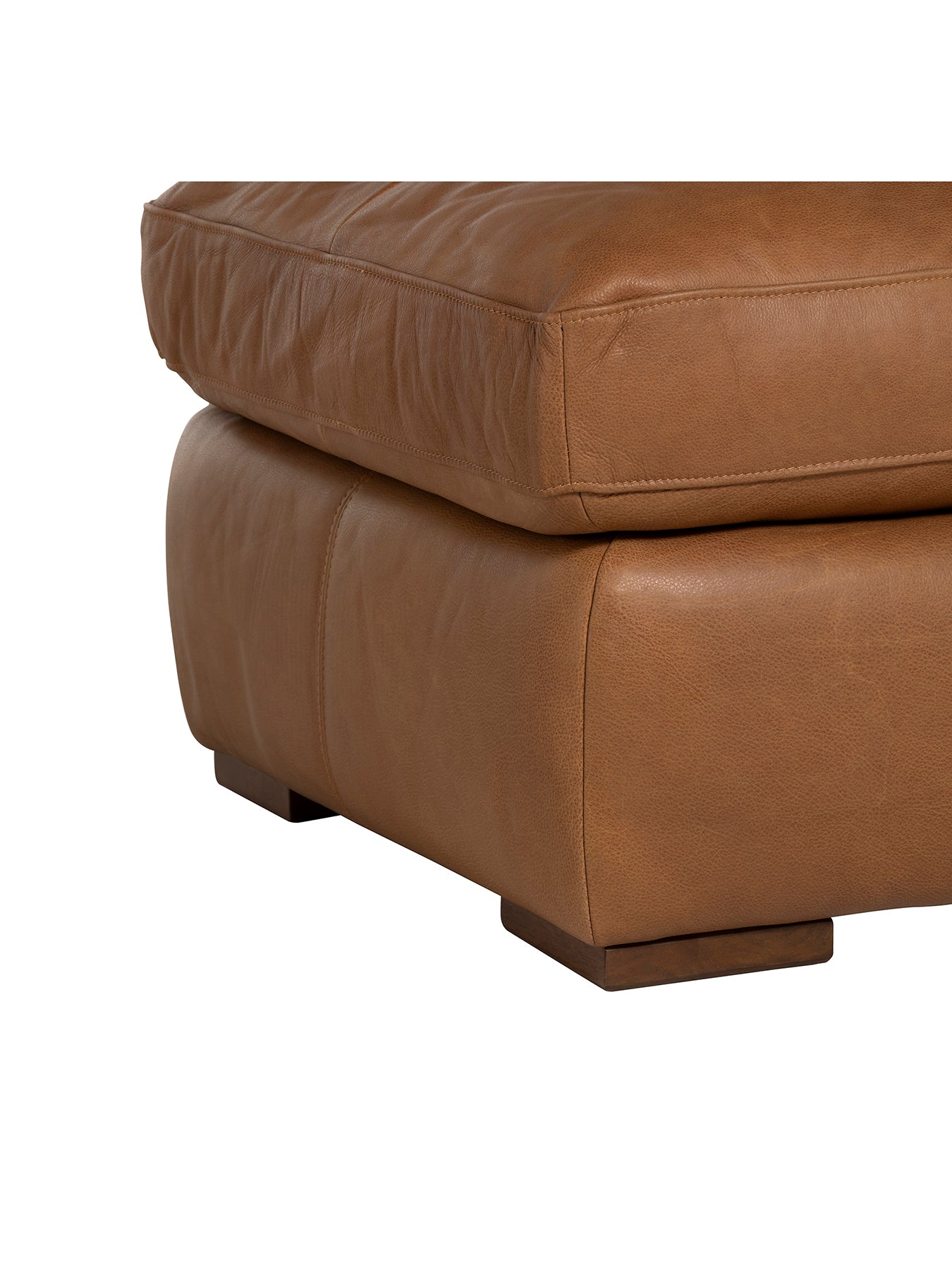 Langley Leather Footstool